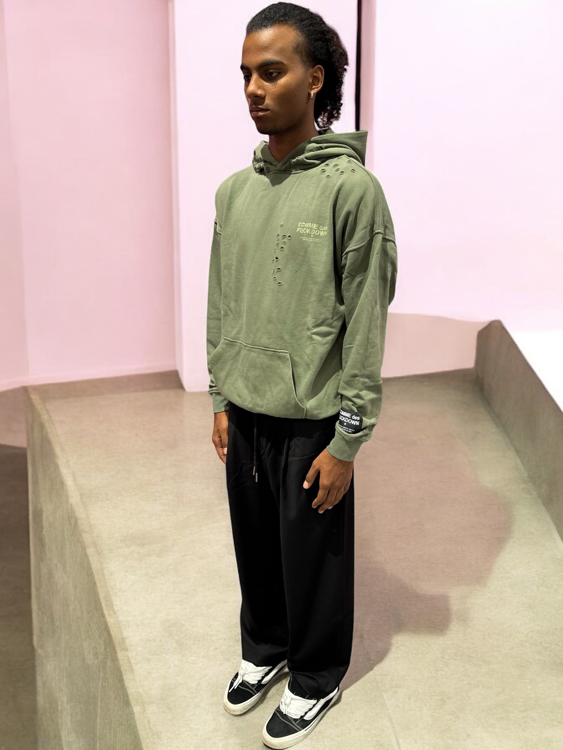 HOODIE GREEN DELAVÈ