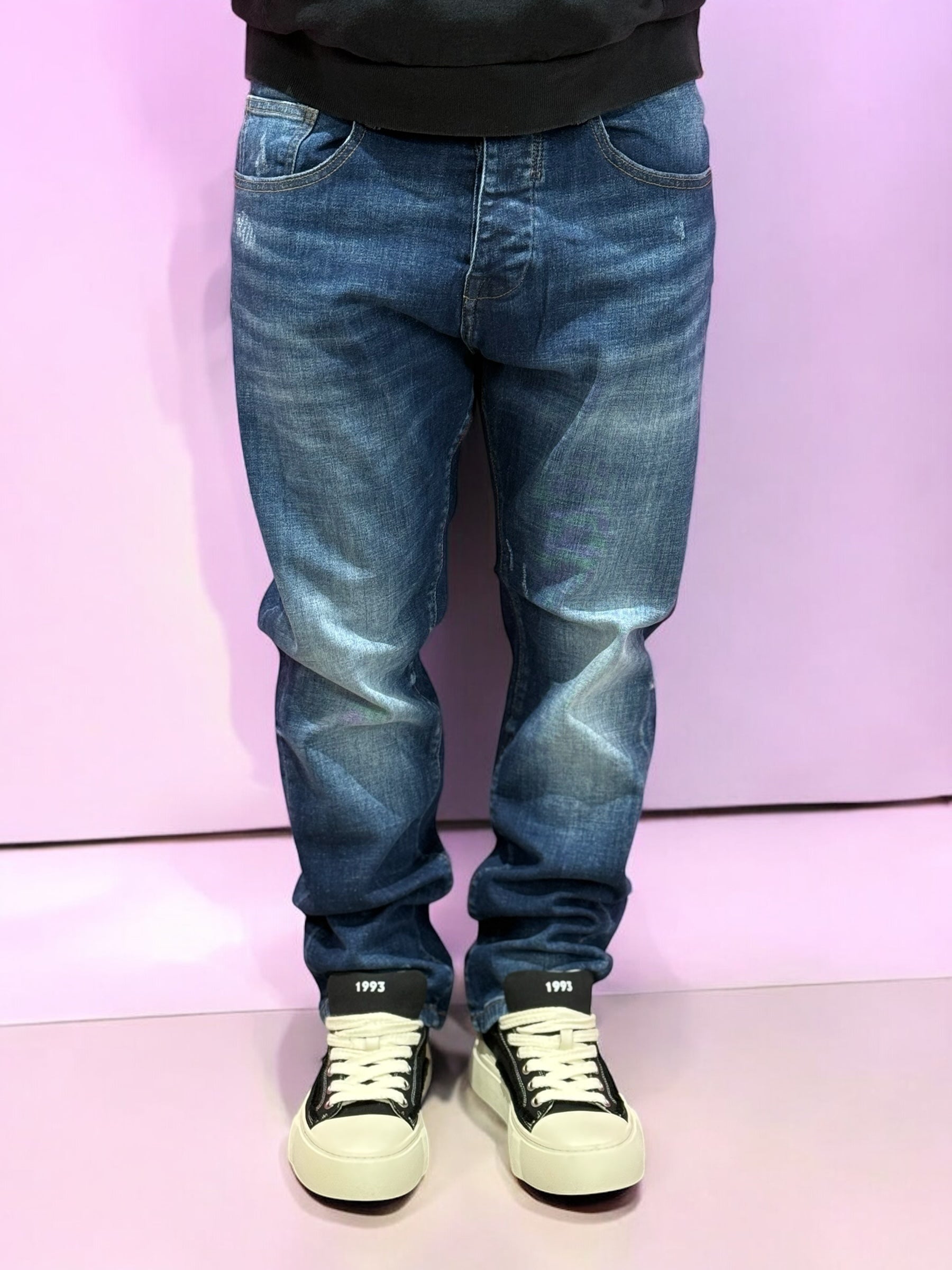 JEANS OVER D LAV.SCURO OVER/D
