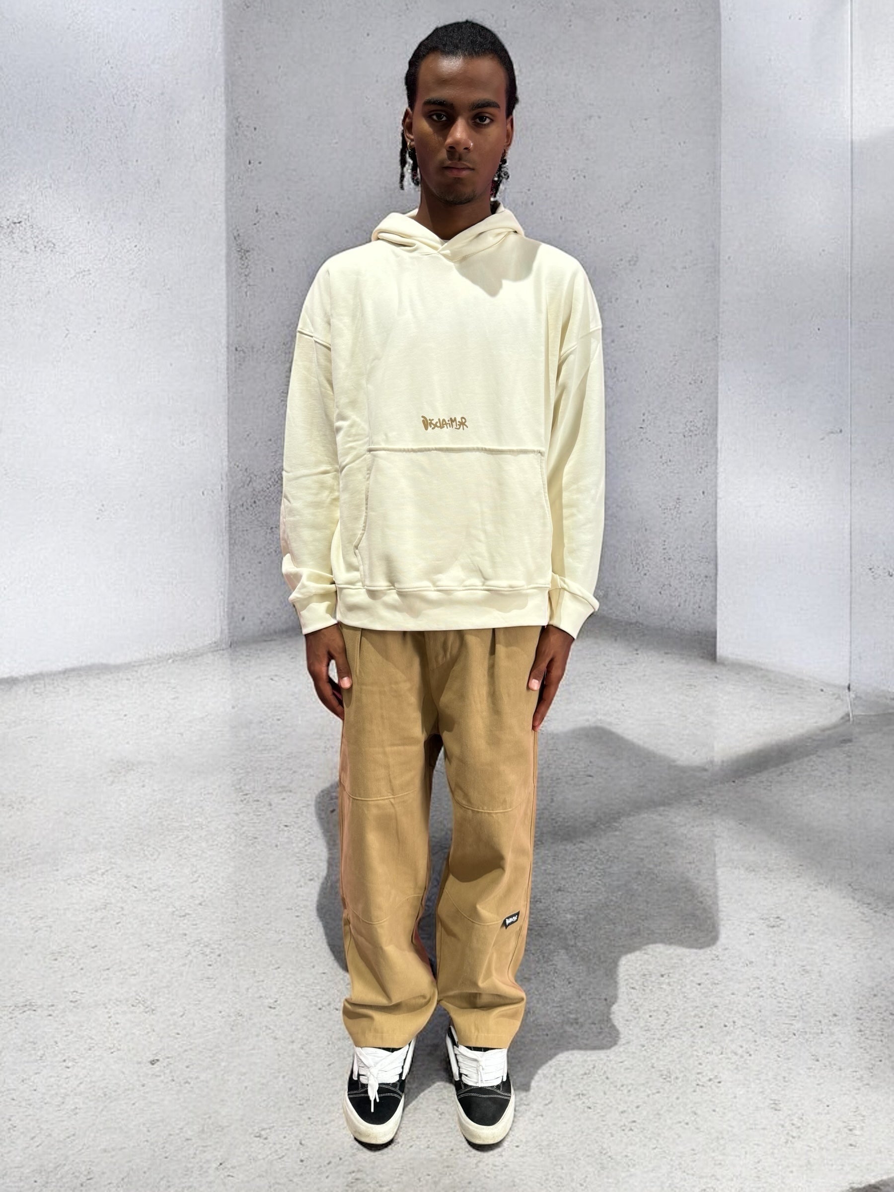 FELPA DISCLAIMER OFF W BEIGE