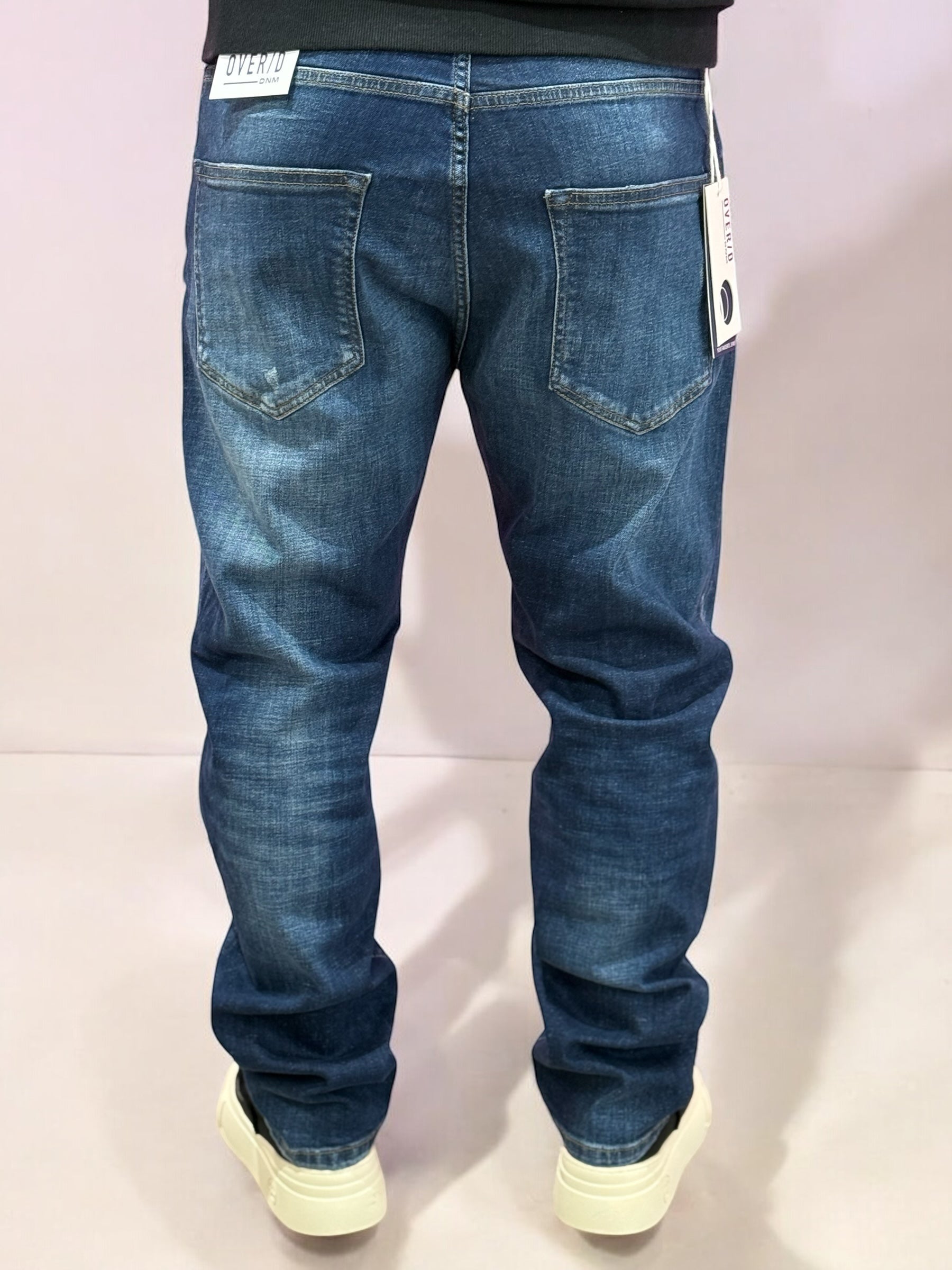 JEANS OVER D LAV.SCURO OVER/D