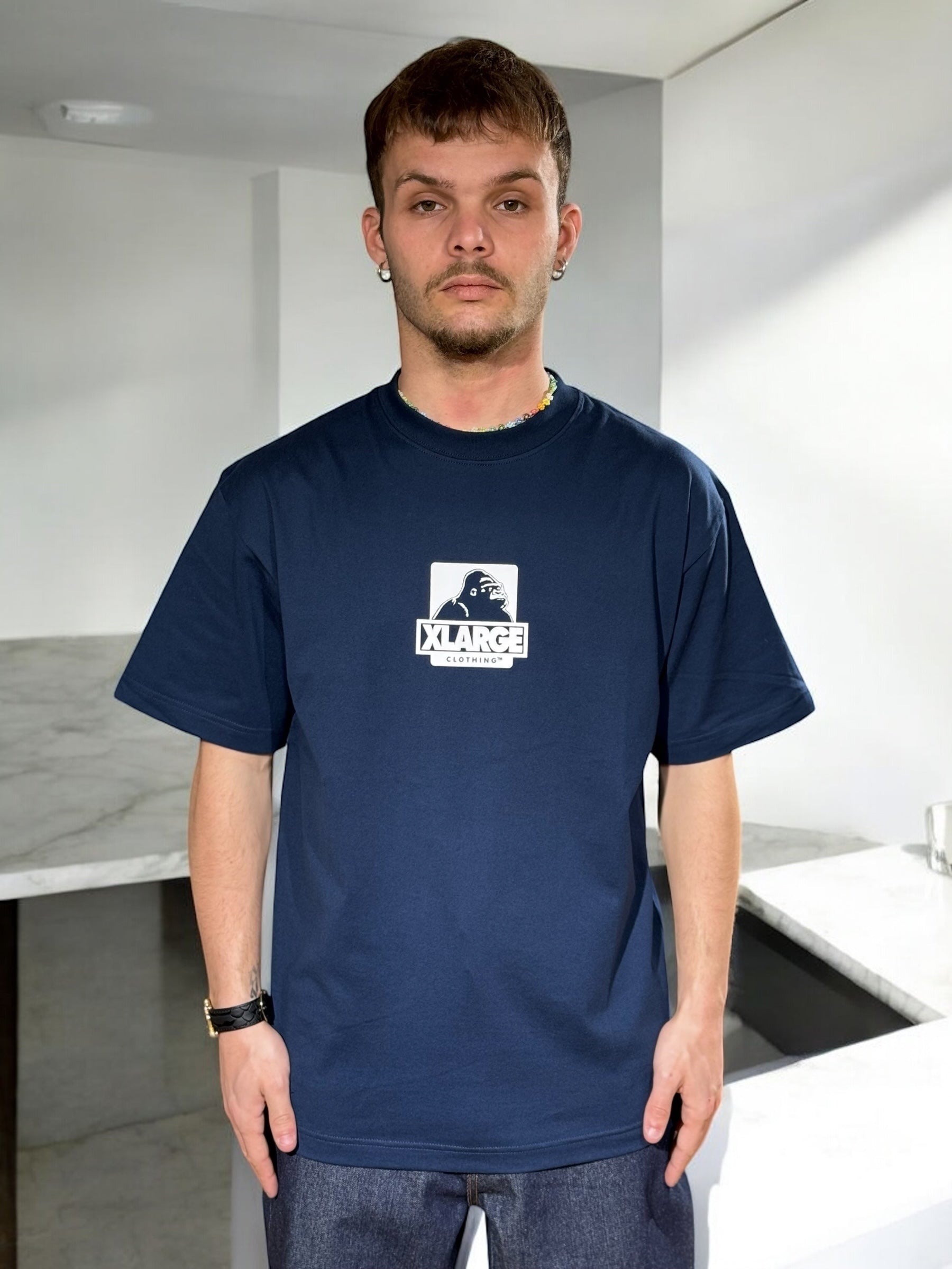 Little Og S/S Tee XLARGE NAVY