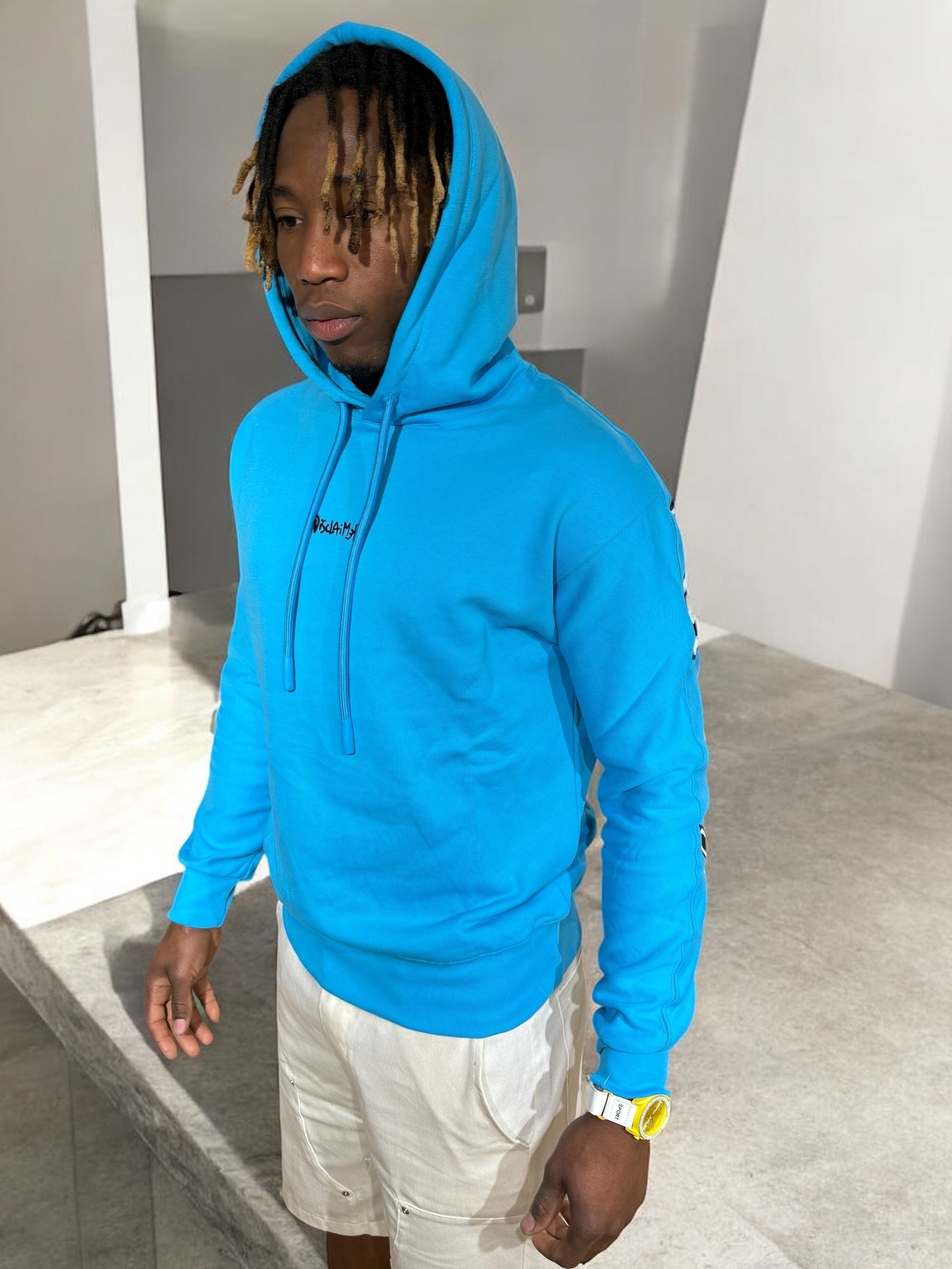 HOODIE BLUE DISCLAIMER