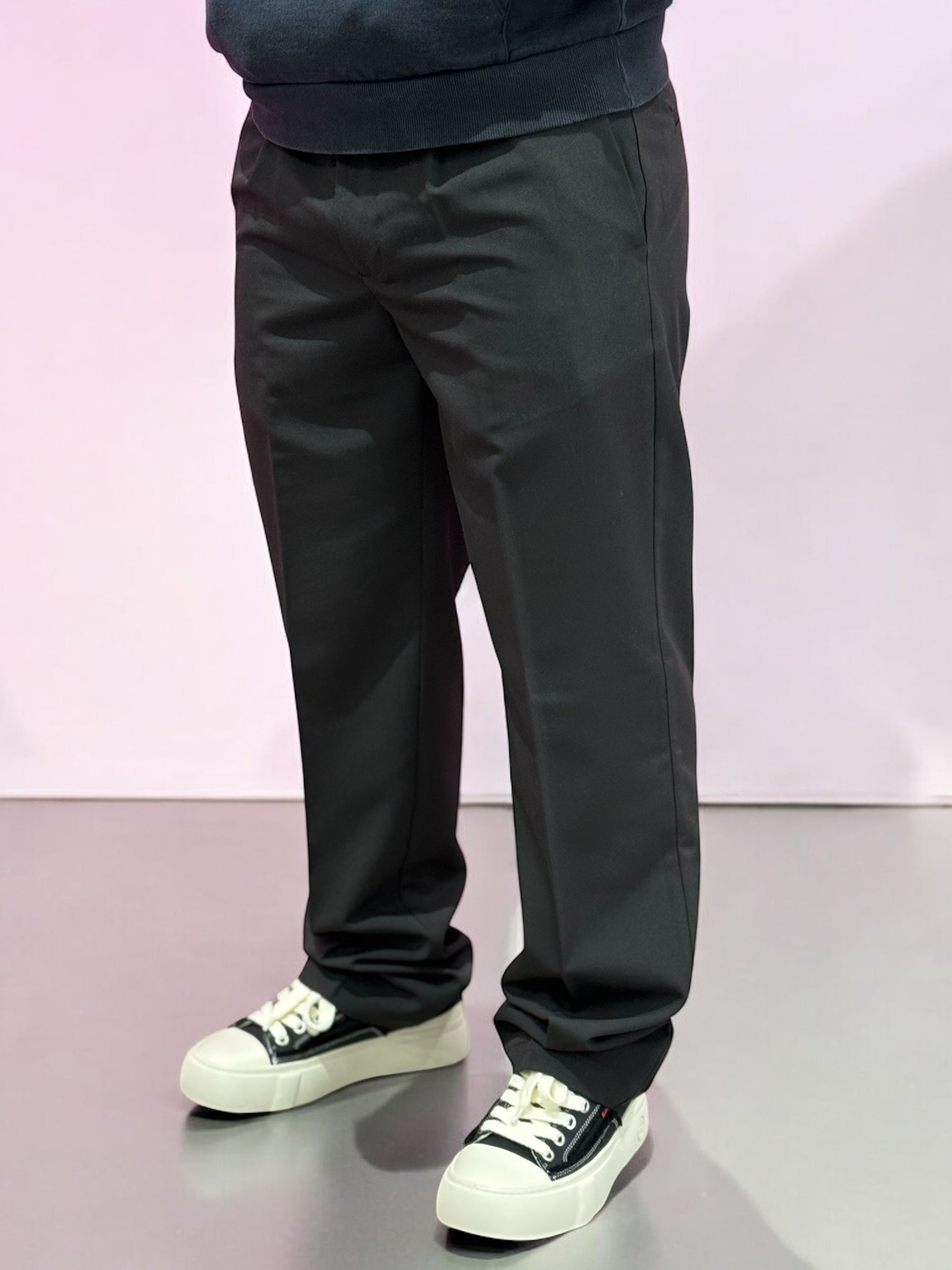 CHINO BLACK OVER D BAGGY