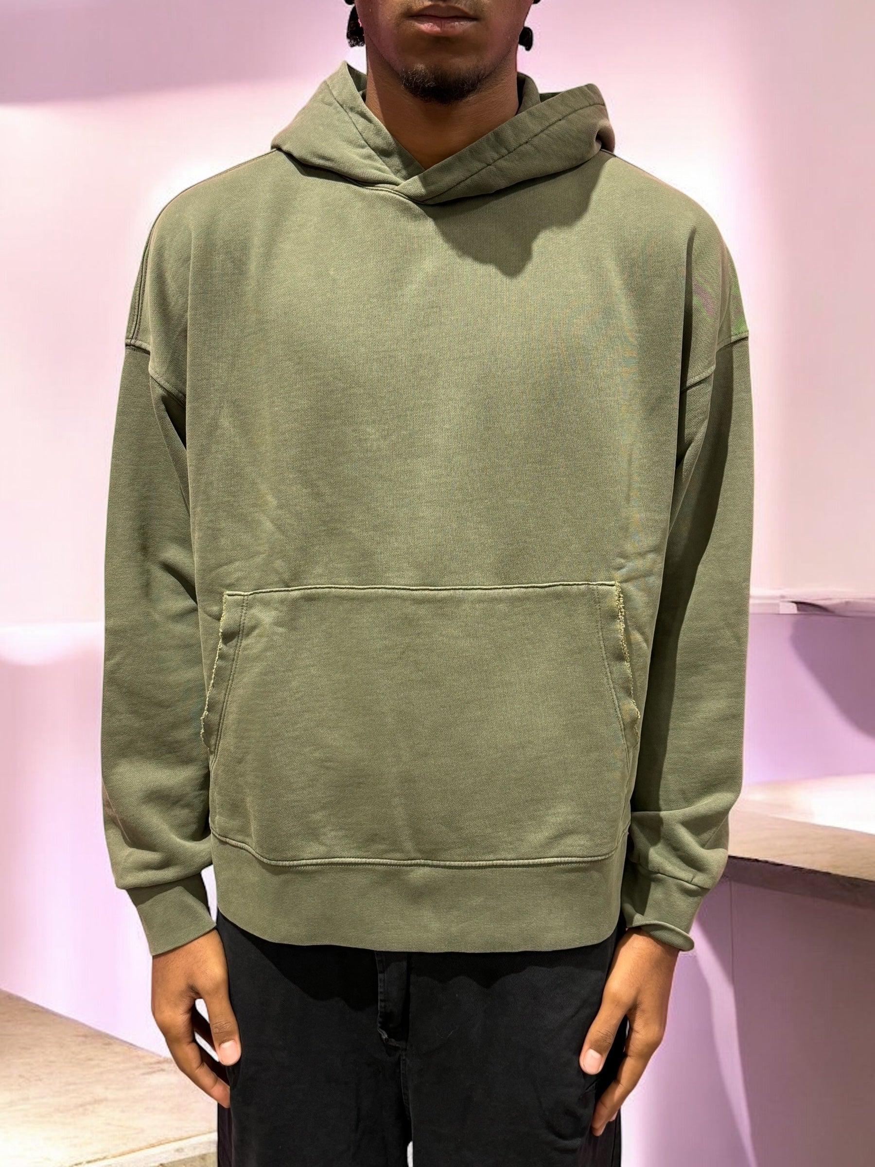 HOODIE DISCLAIMER OLIVE