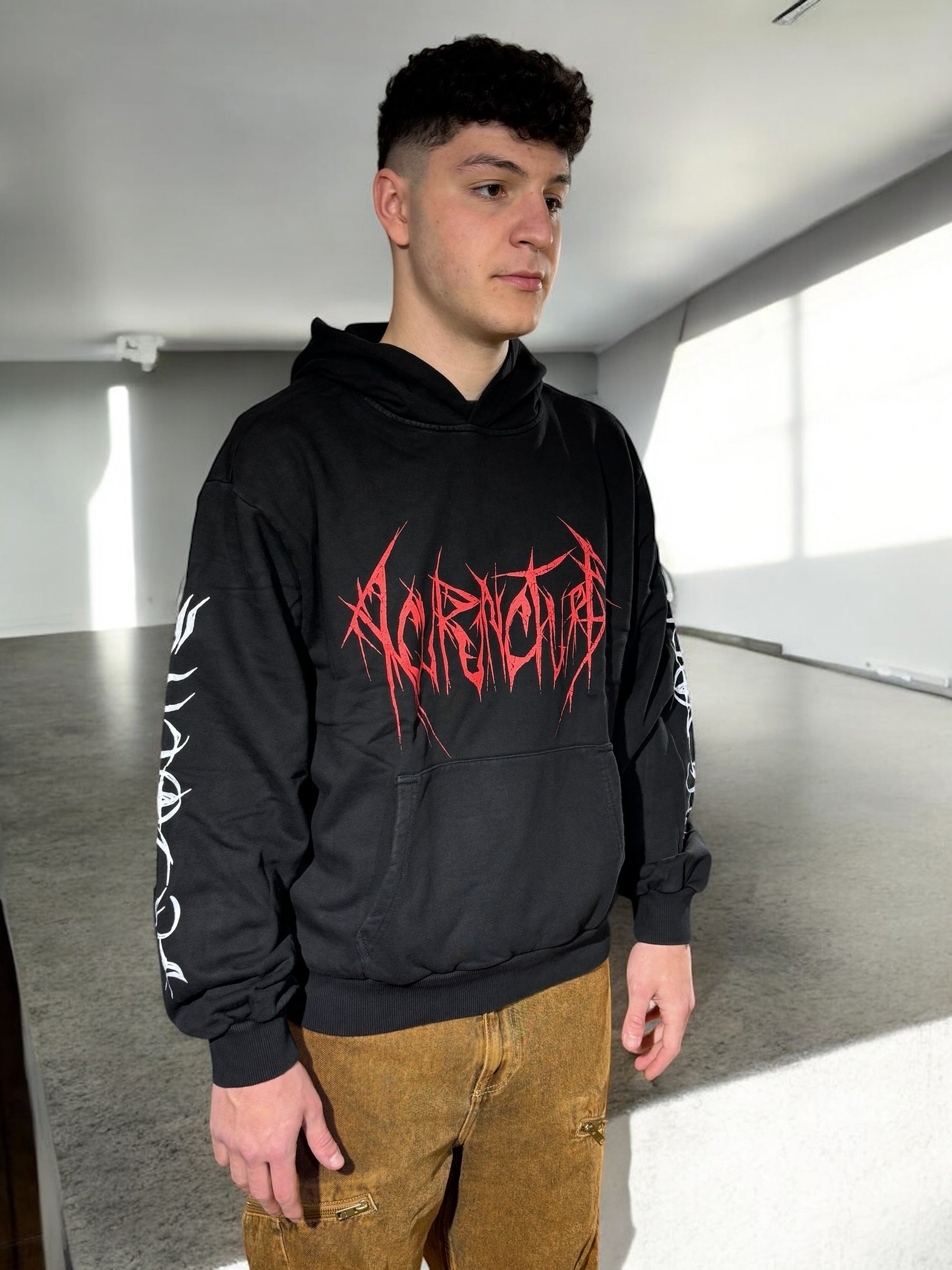 KNIFE MARK HOODIE ACU