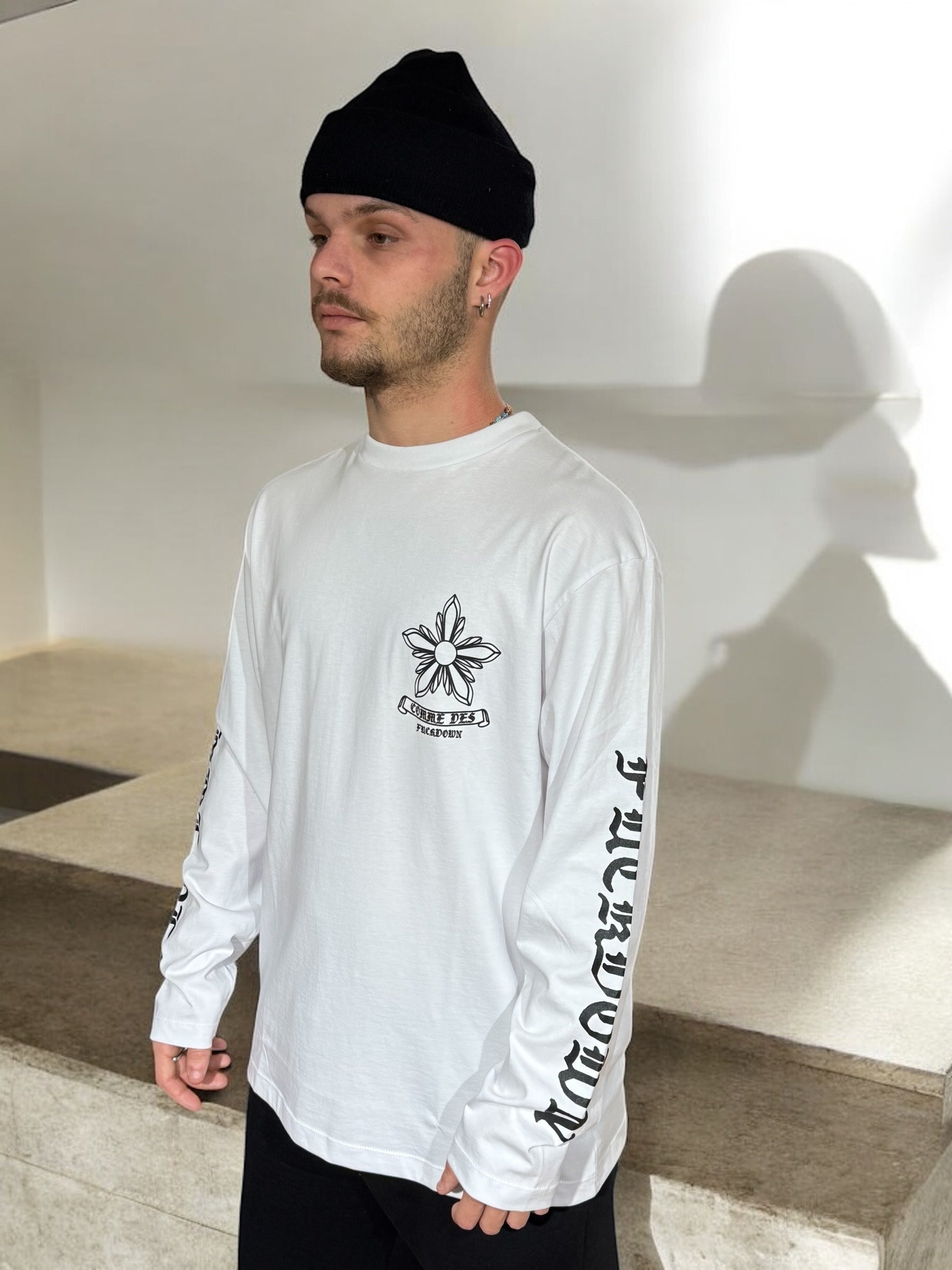 TEE CDF CHROME WHITE