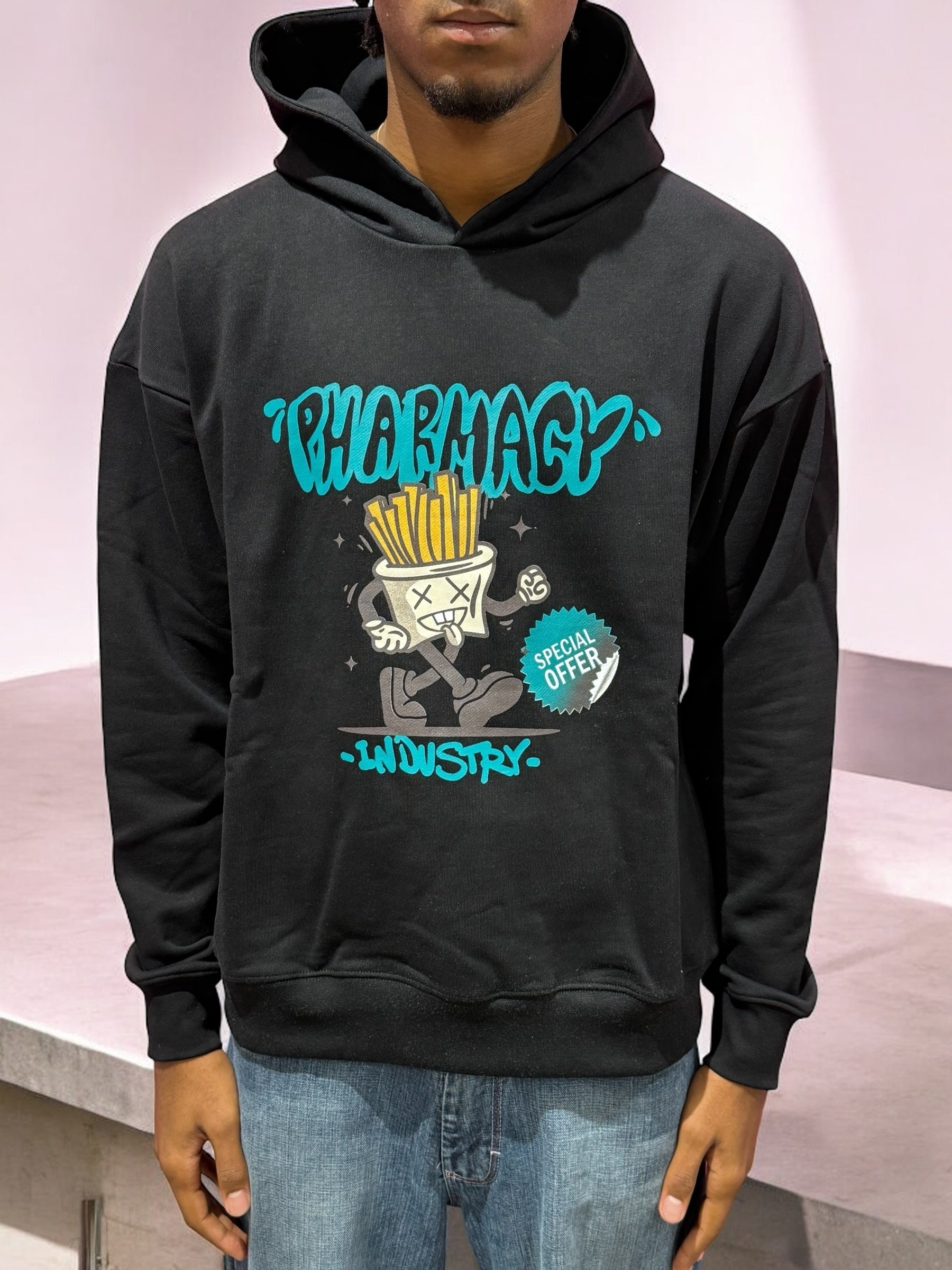CHIPS HOODIE BLACK PHARMACY