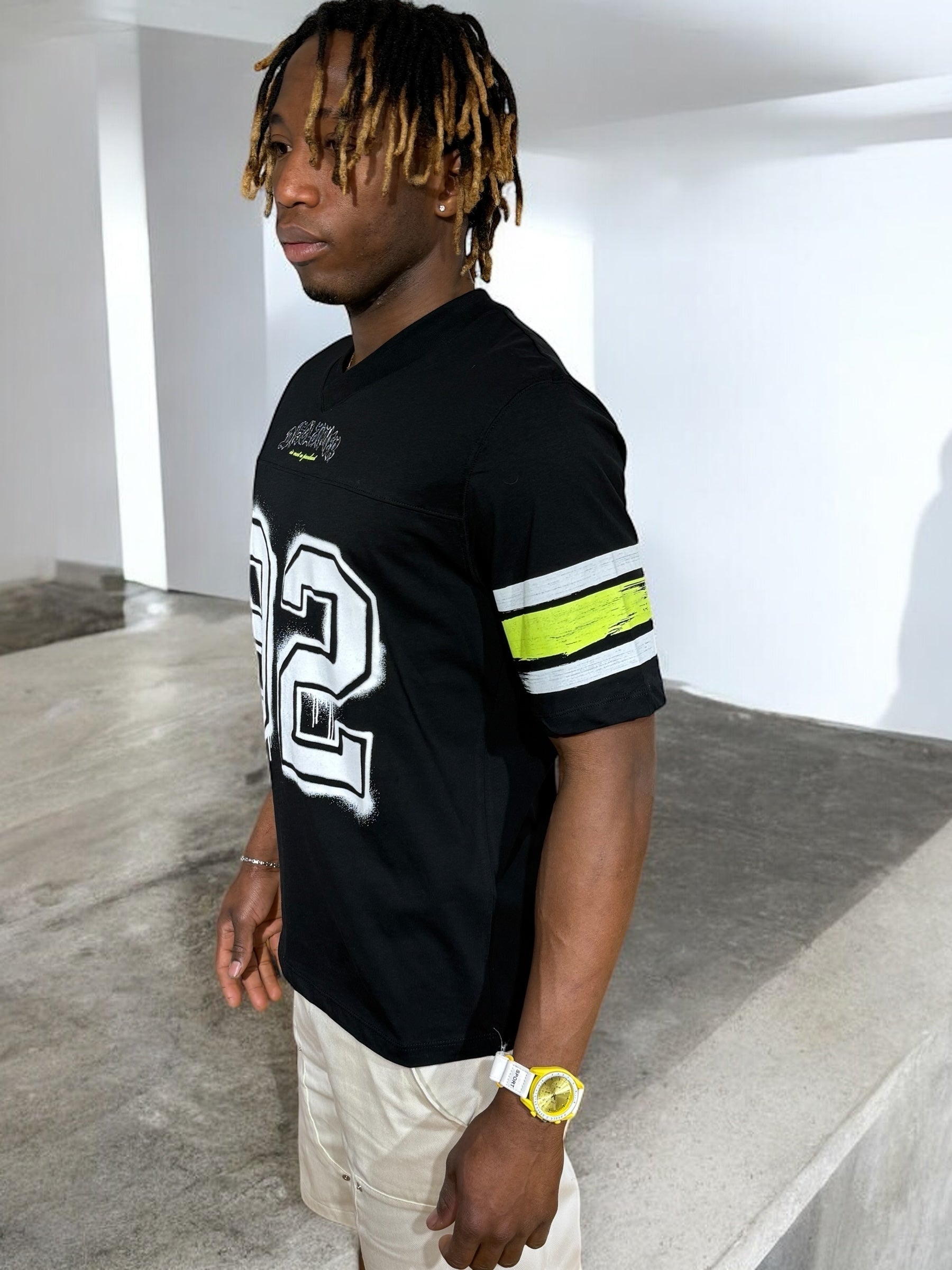 TEE DISCLAIMER JERSEY FLUO