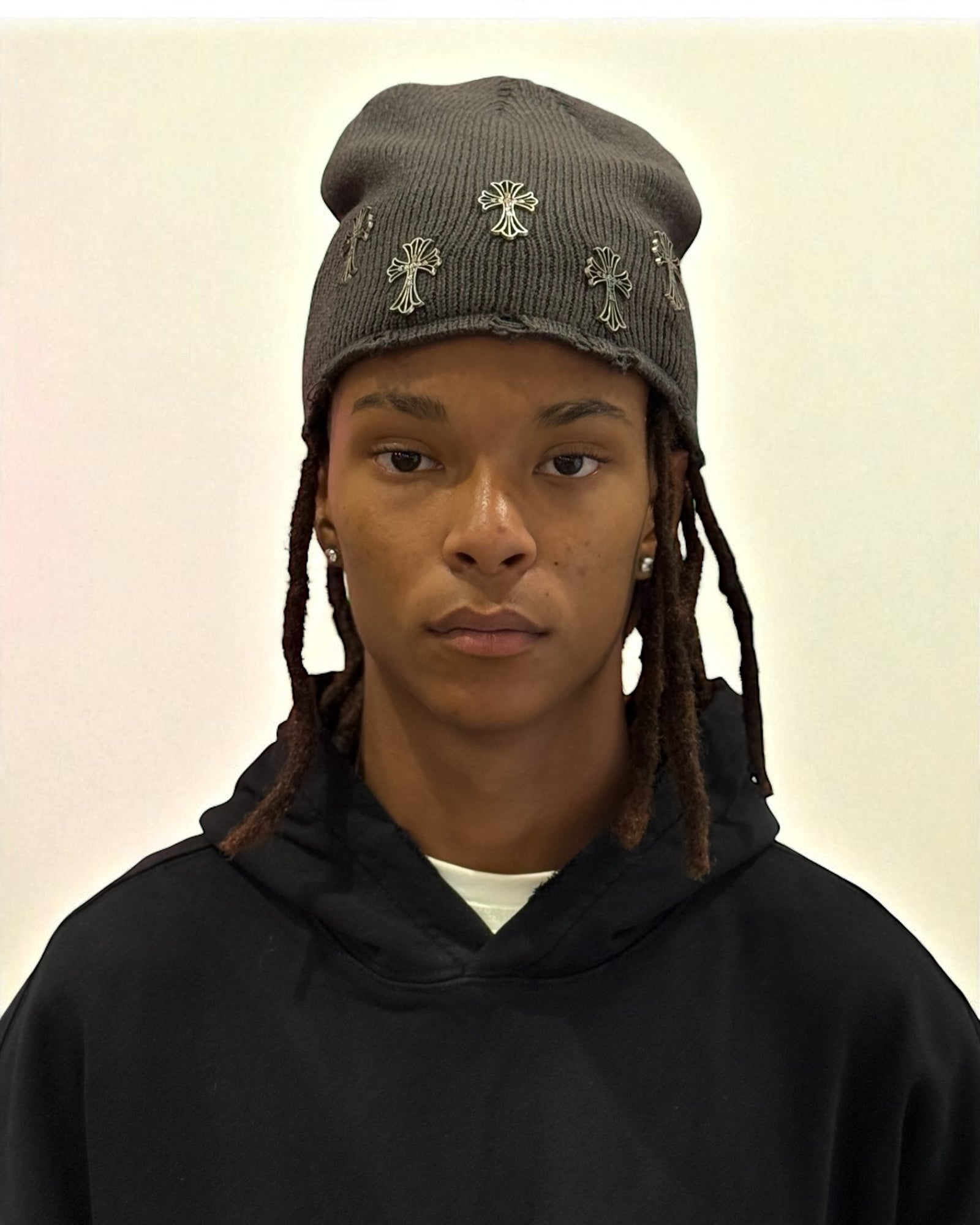 CROSS OVER BEANIE GREY