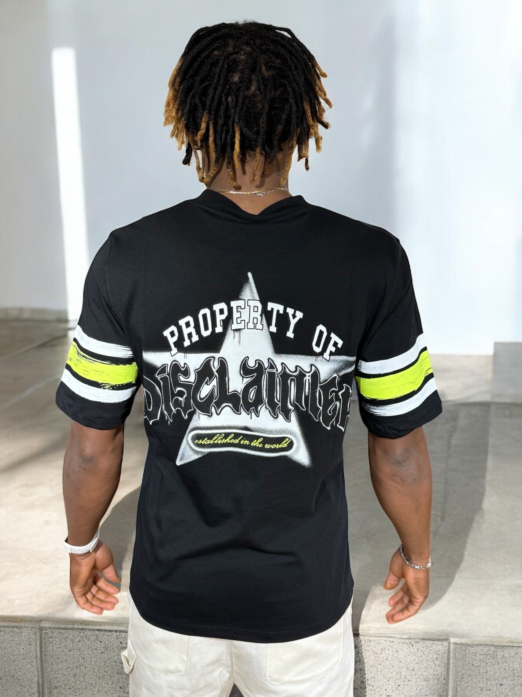 TEE DISCLAIMER JERSEY FLUO