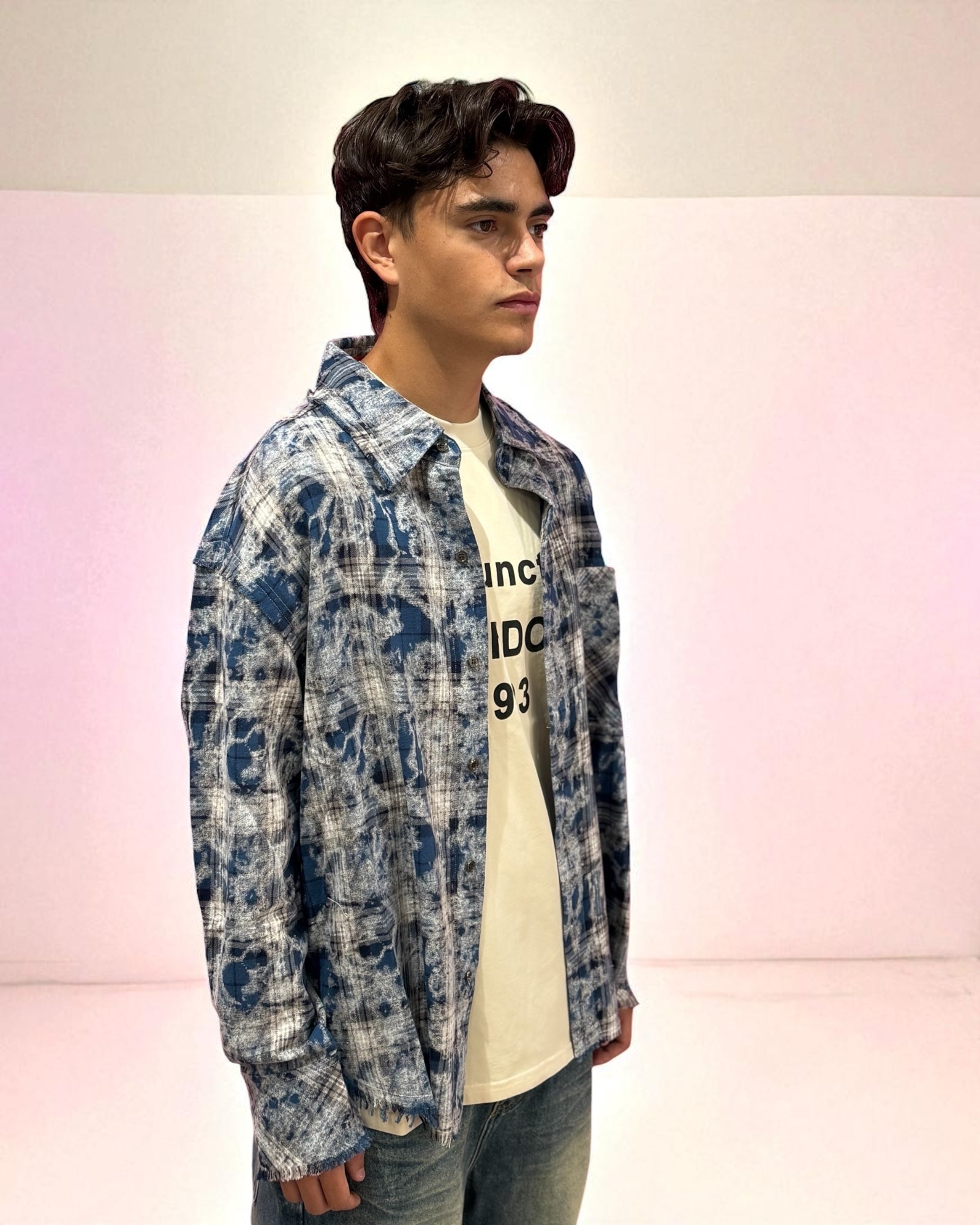 HYPER ACID SHIRT BLUE GRID