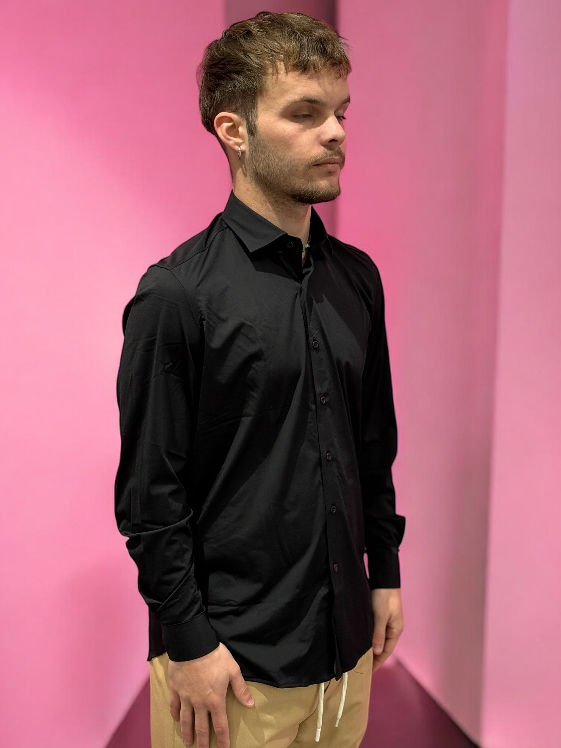 CAMICIA BLACK OVER/D
