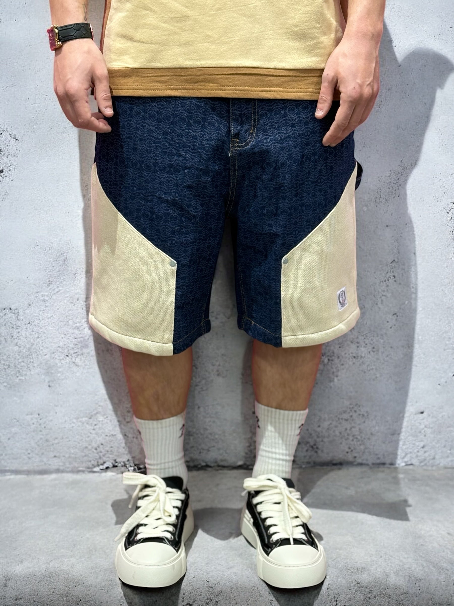 Racket Club Denim Carpenter Shorts JEANS