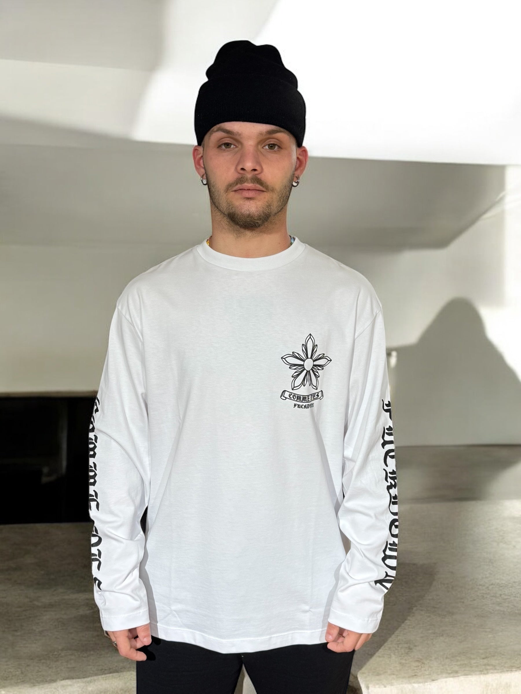 TEE CDF CHROME WHITE