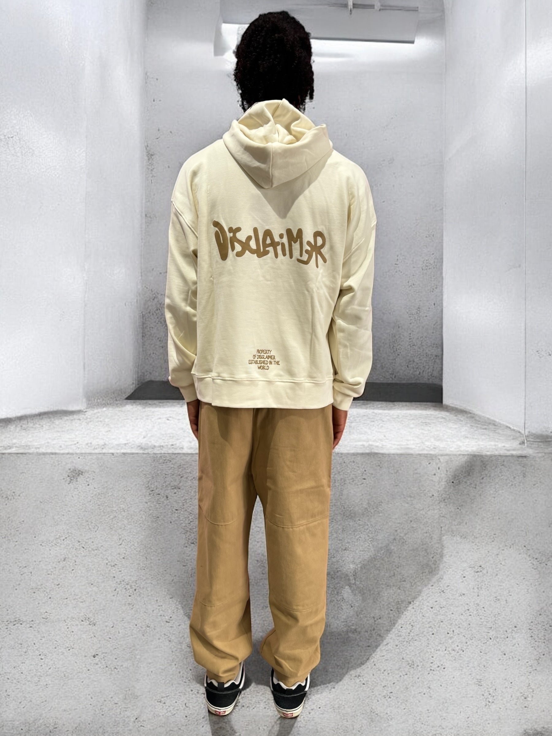 FELPA DISCLAIMER OFF W BEIGE