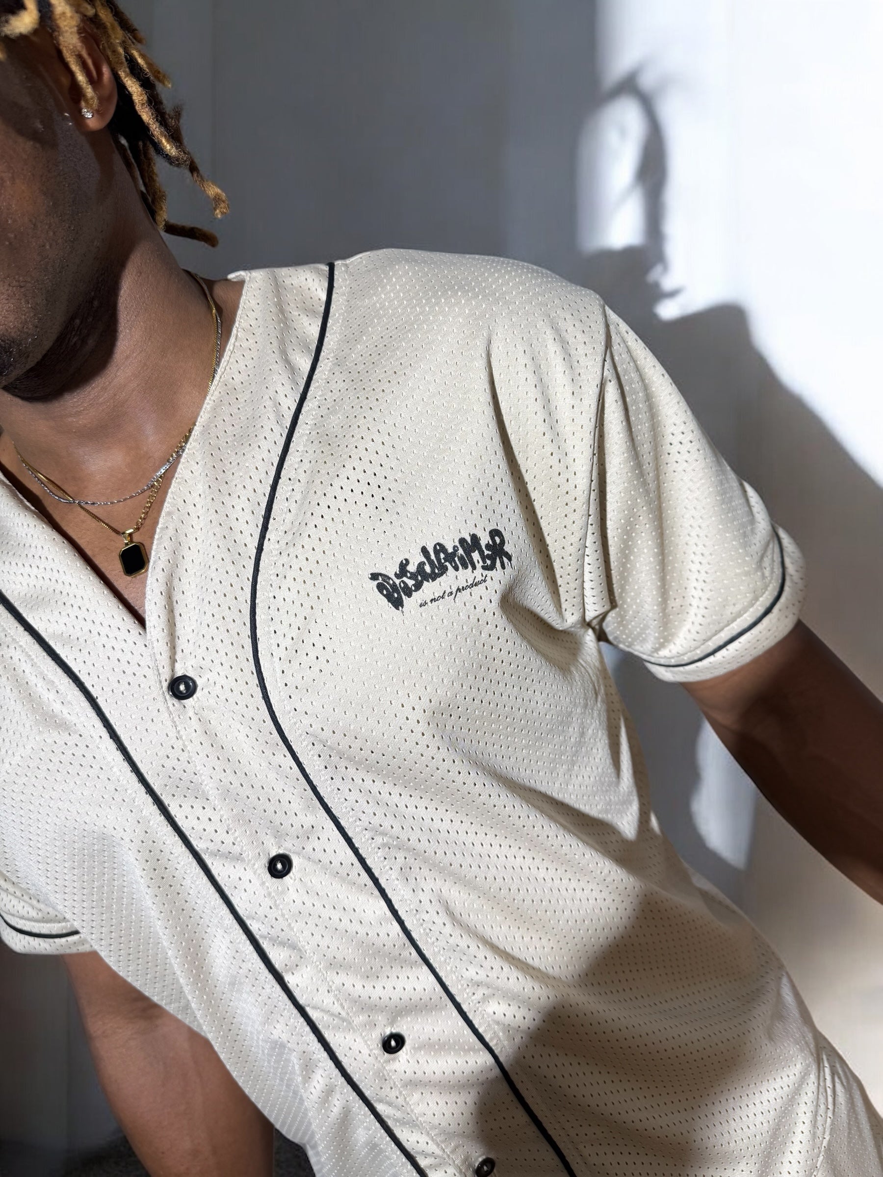FOOTBALL JERSEY DISCLAIMER BEIGE