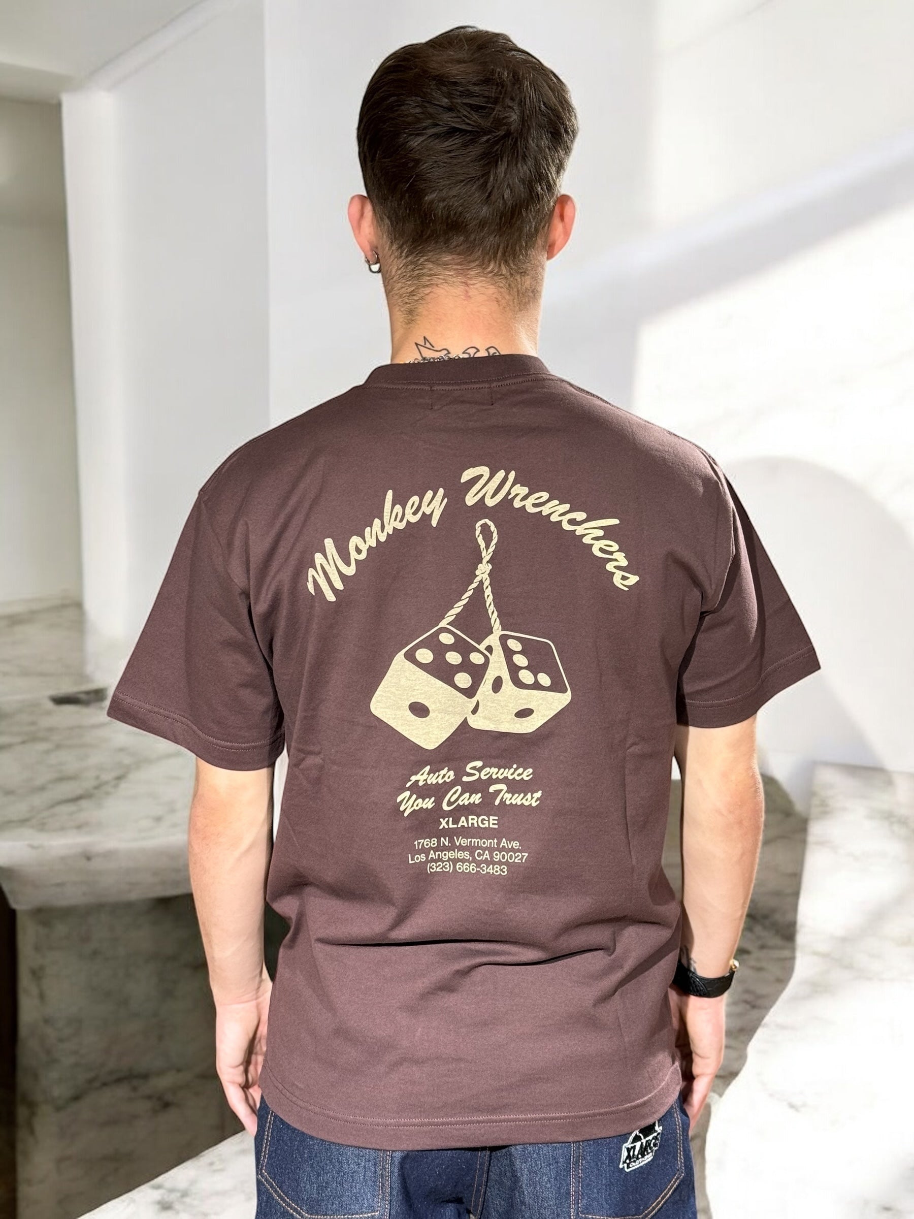 Monkey Wrenchers S/S Tee XLARGE BROWN
