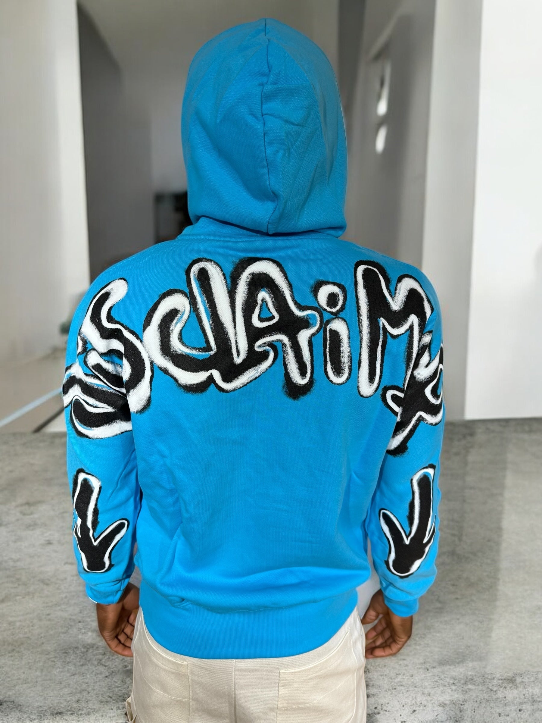 HOODIE BLUE DISCLAIMER