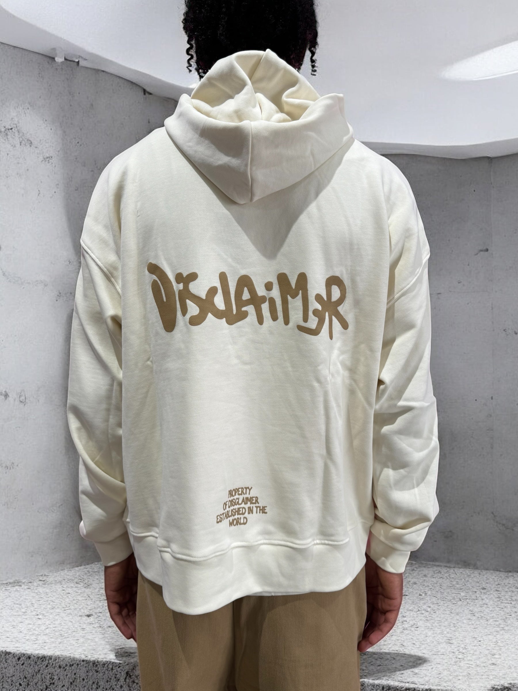 FELPA DISCLAIMER OFF W BEIGE