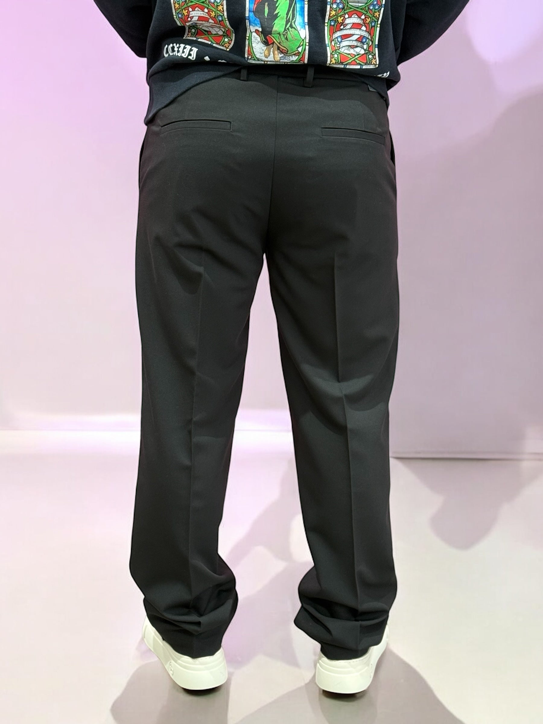 CHINO BLACK OVER D BAGGY