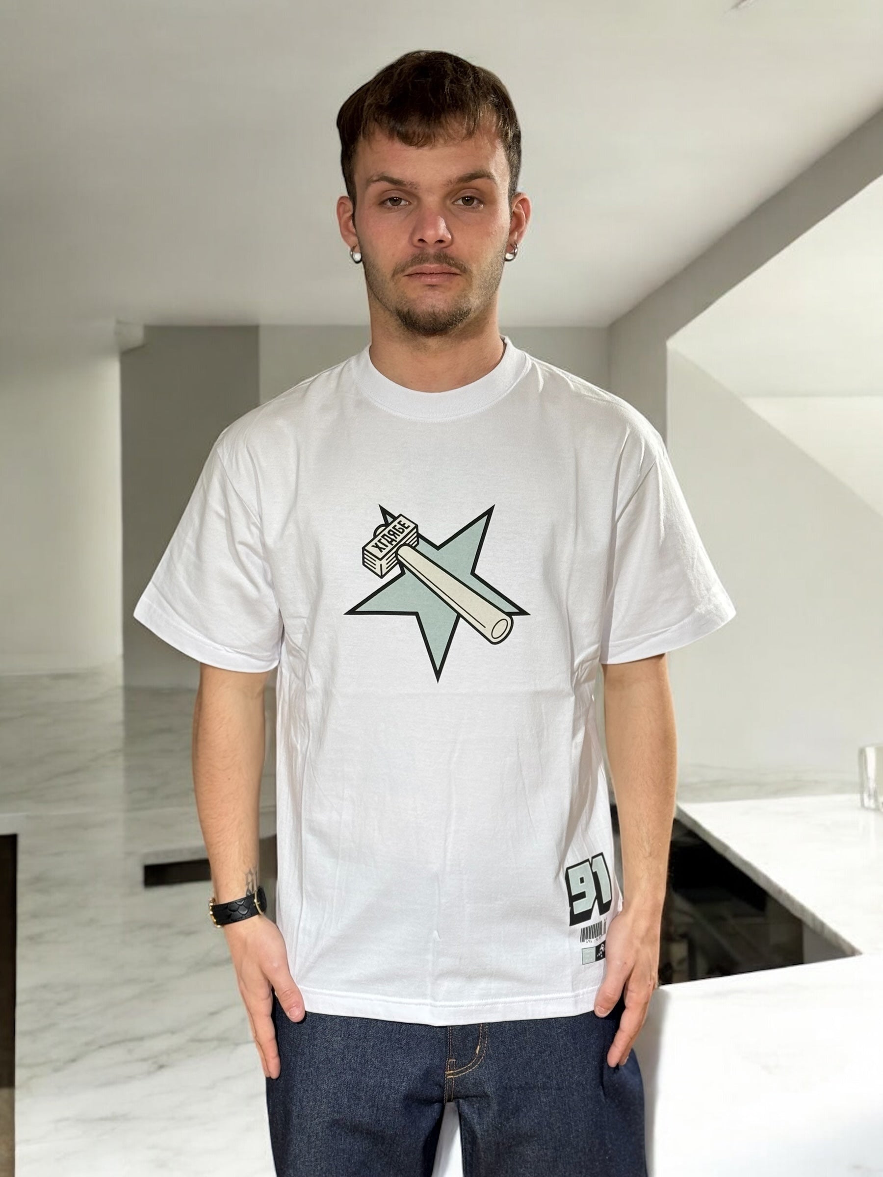 Intl Style S/S Tee XLARGE WHITE