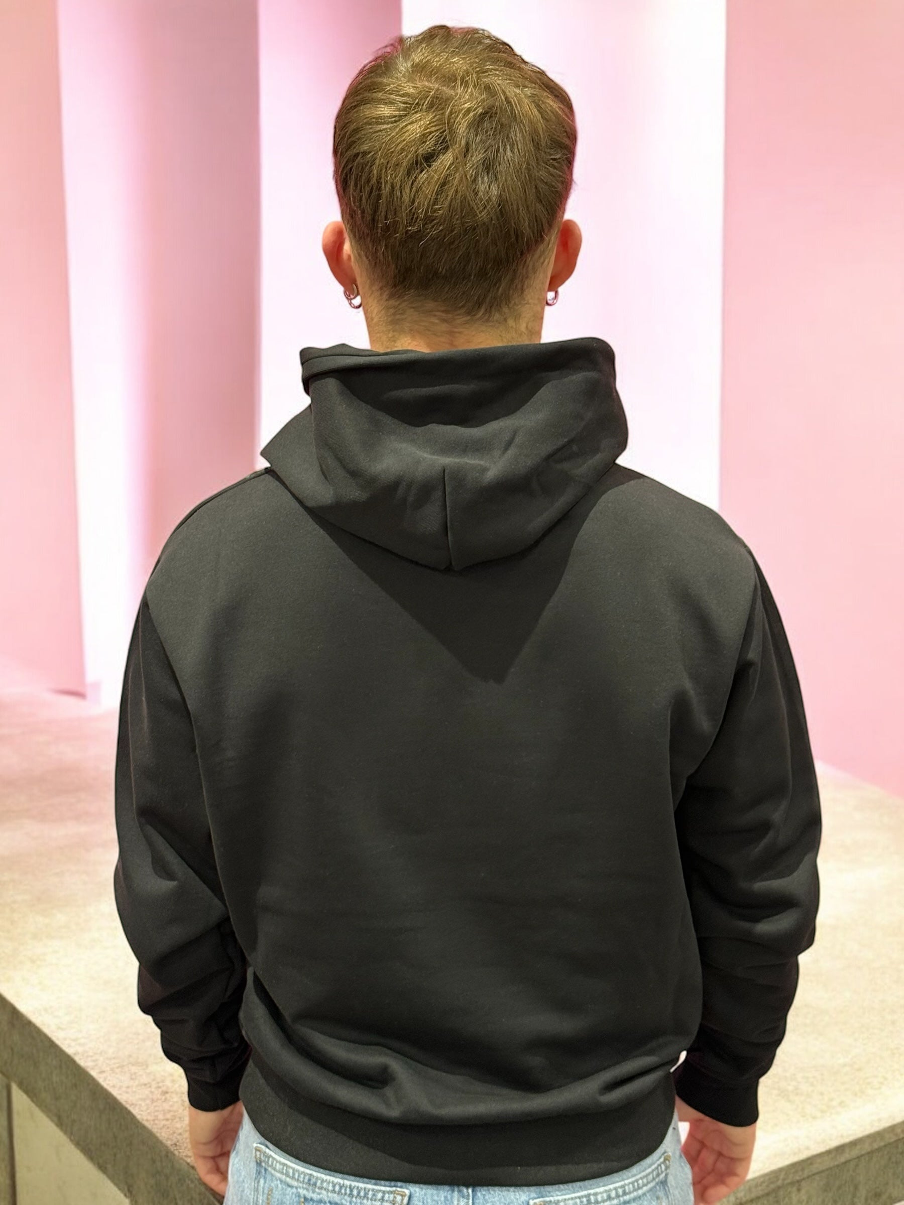 HOODIE BLACK WHITE LIGHTNING