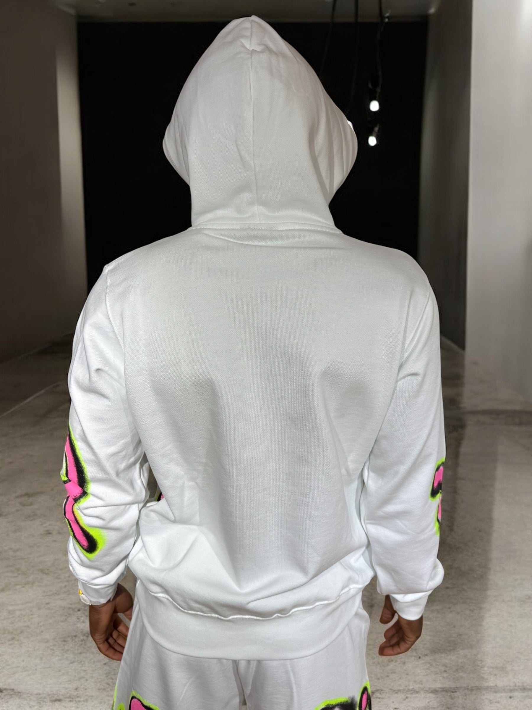 HOODIE DISCLAIMER PINK / FLUO