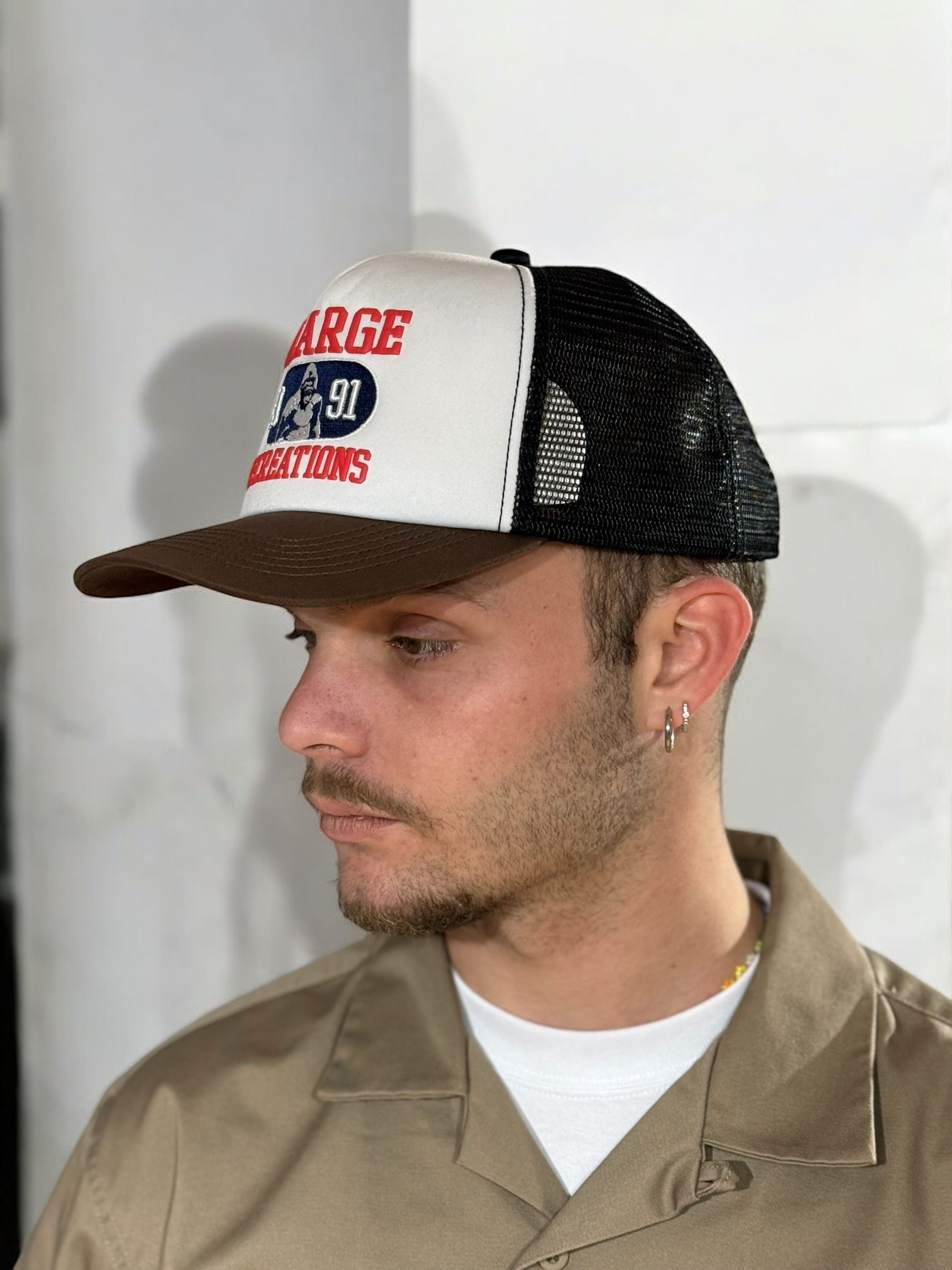 TRUCKER HAT XLARGE BROWN