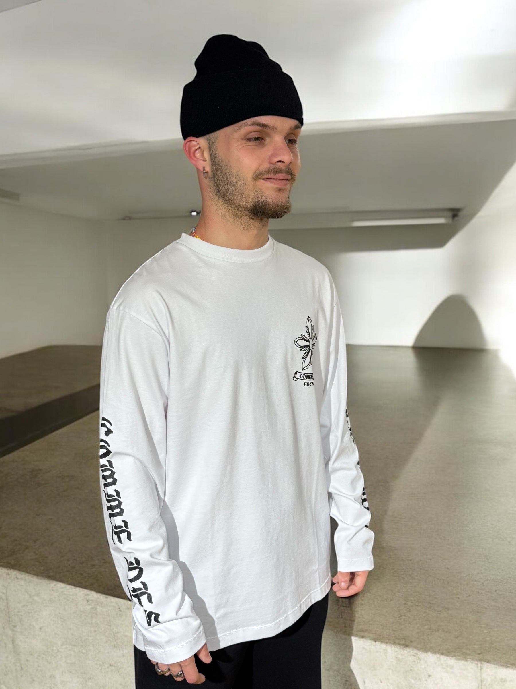 TEE CDF CHROME WHITE