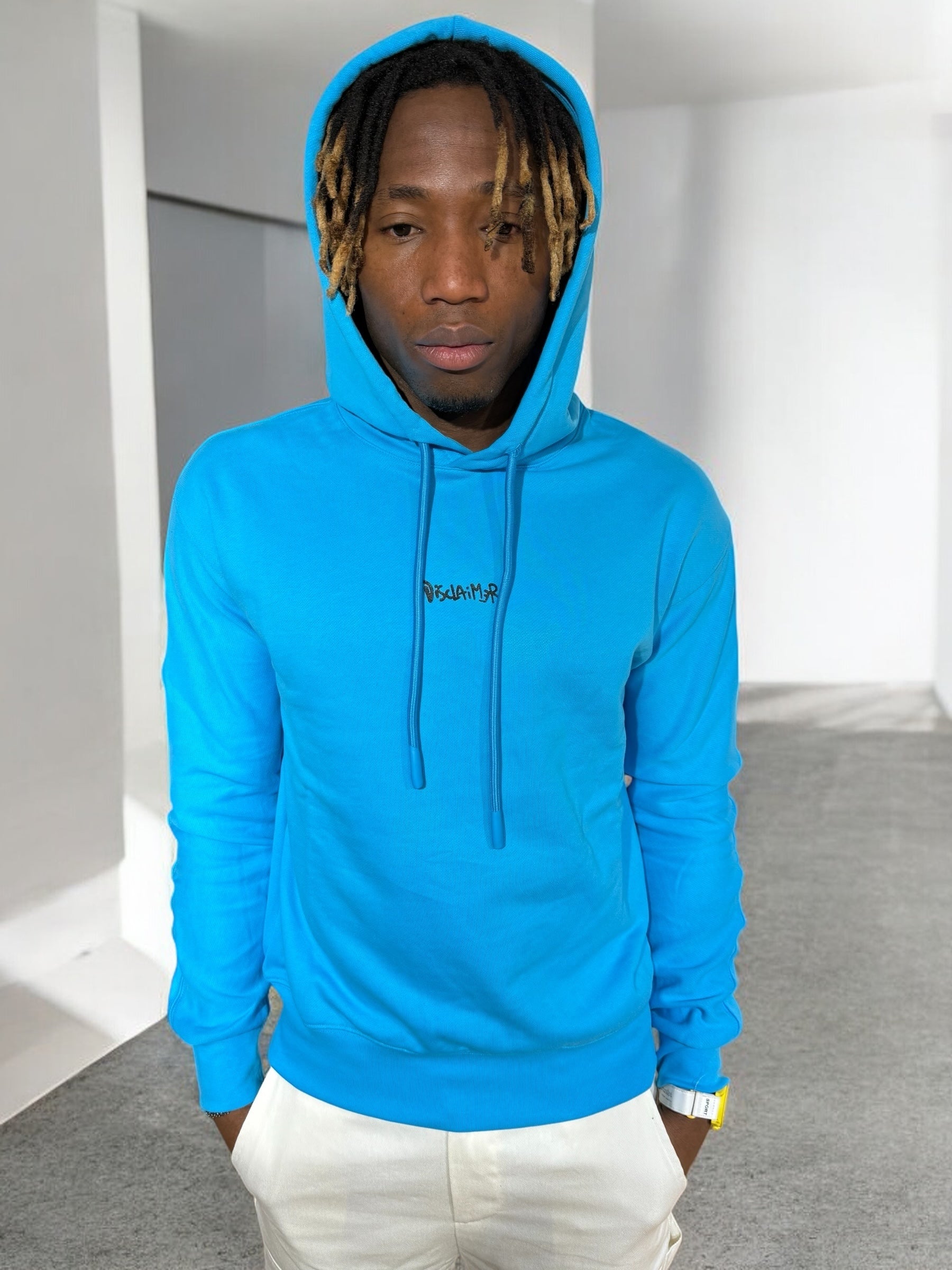 HOODIE BLUE DISCLAIMER