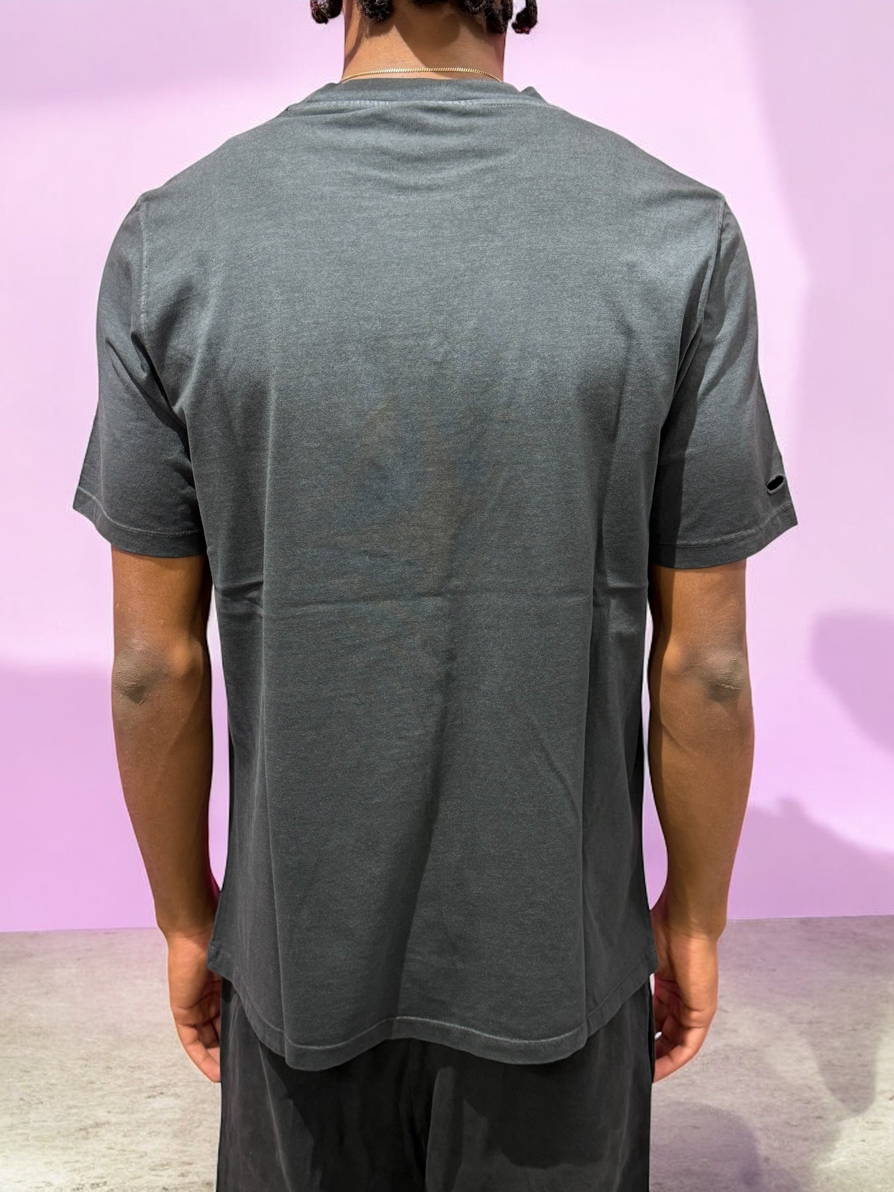 T-SHIRT DISCLAIMER STONE WASH