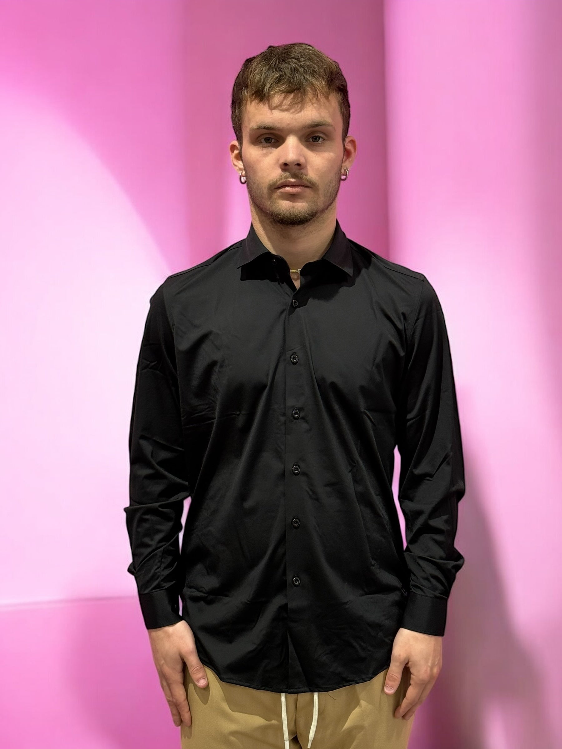 CAMICIA BLACK OVER/D