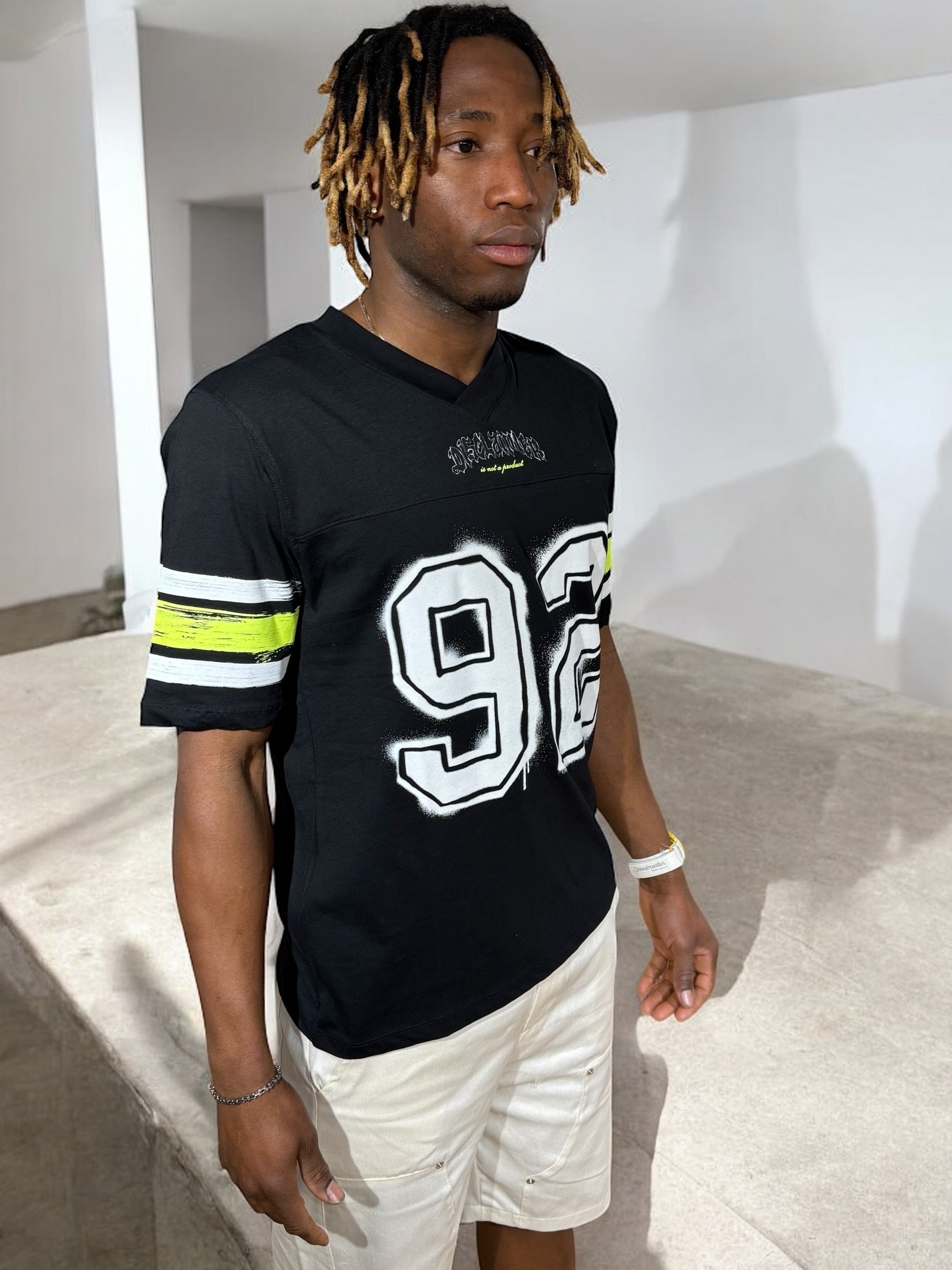 TEE DISCLAIMER JERSEY FLUO