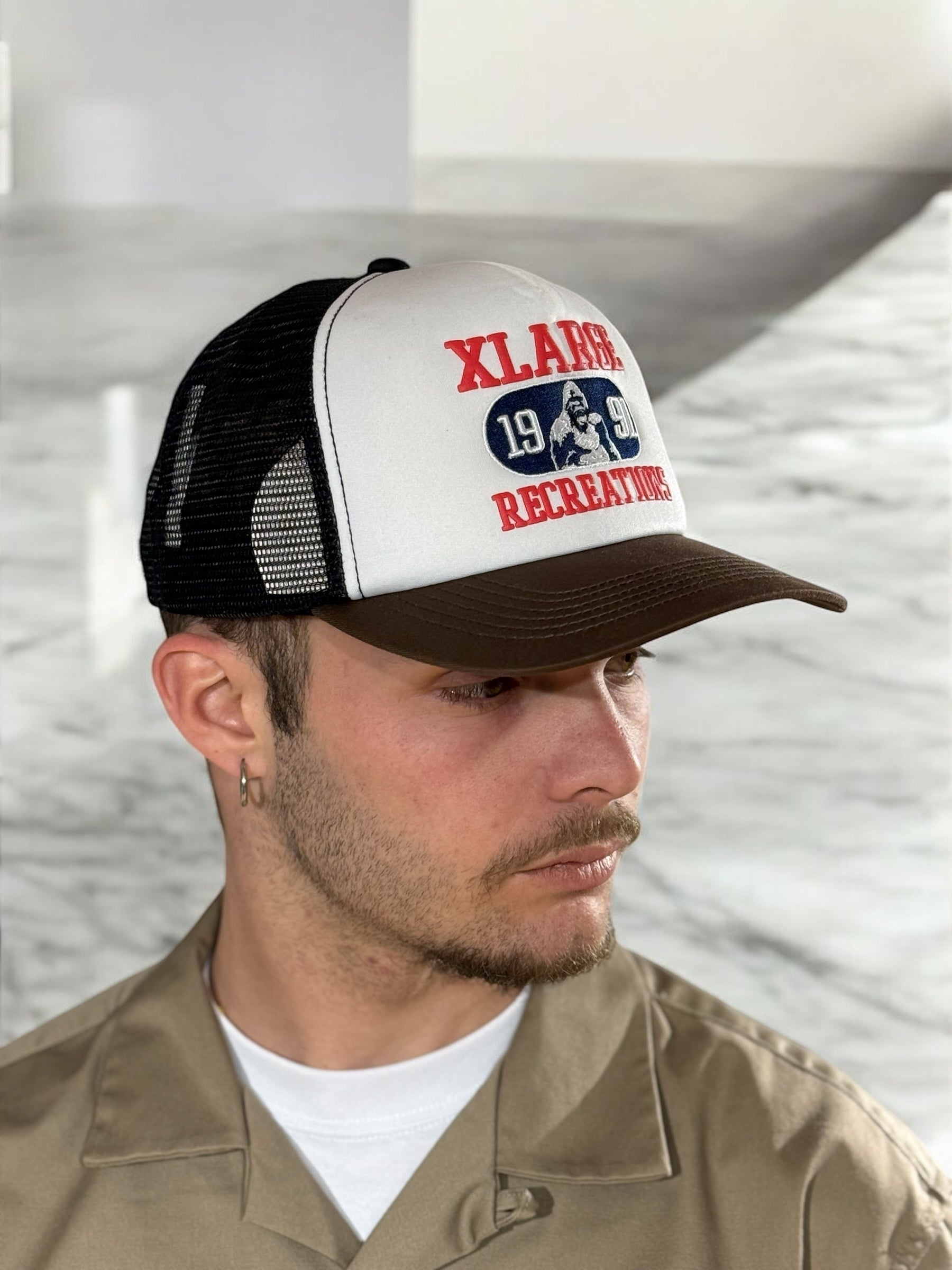 TRUCKER HAT XLARGE BROWN