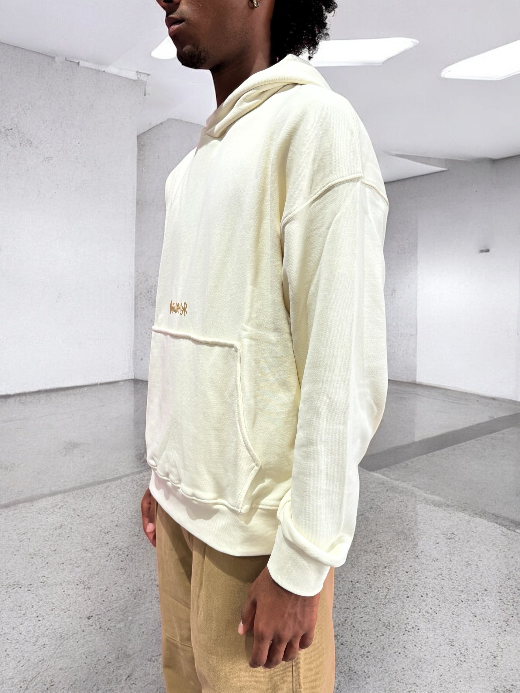 FELPA DISCLAIMER OFF W BEIGE