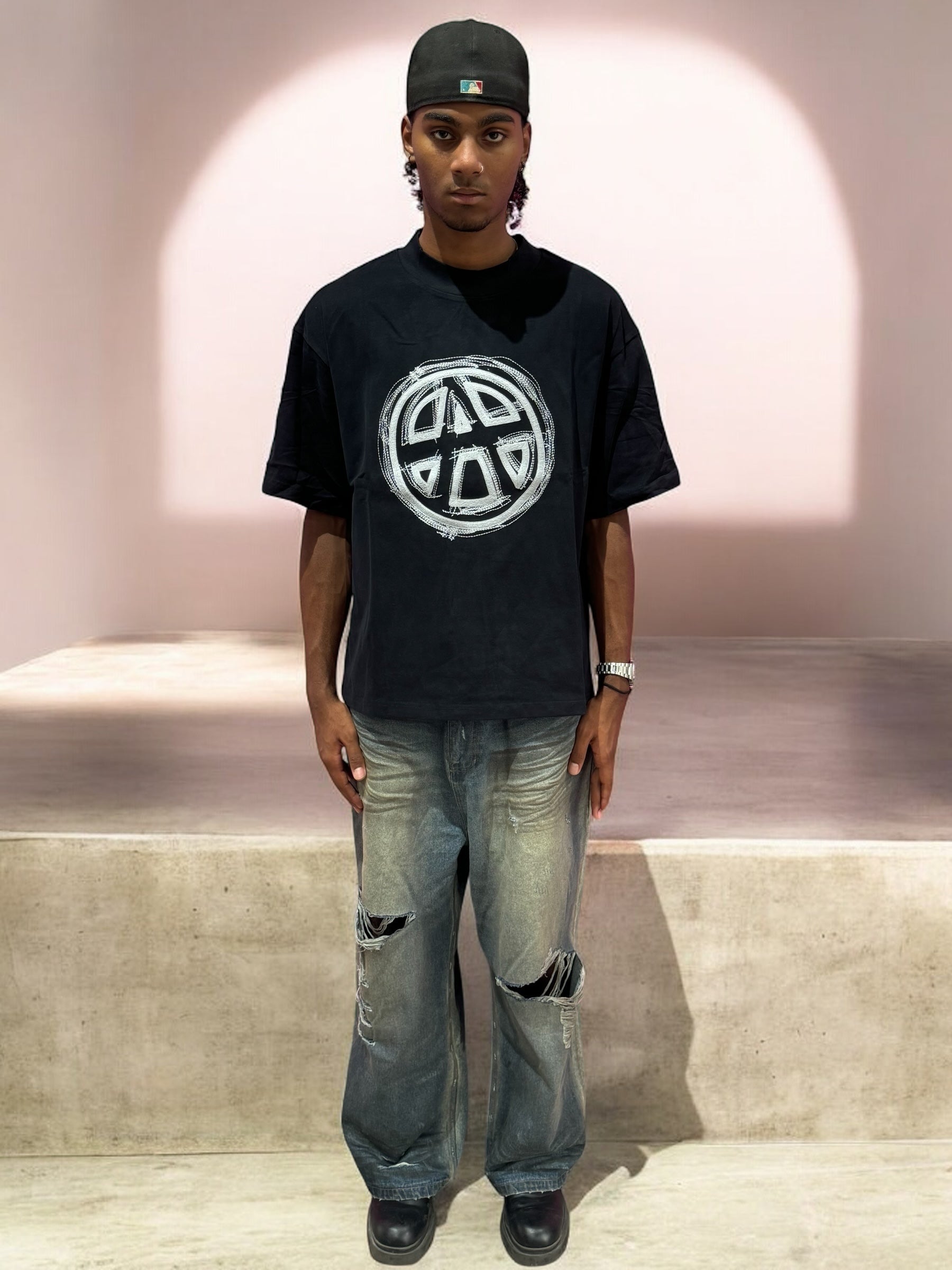 EMBLEM T-SHIRT BLACK ACU