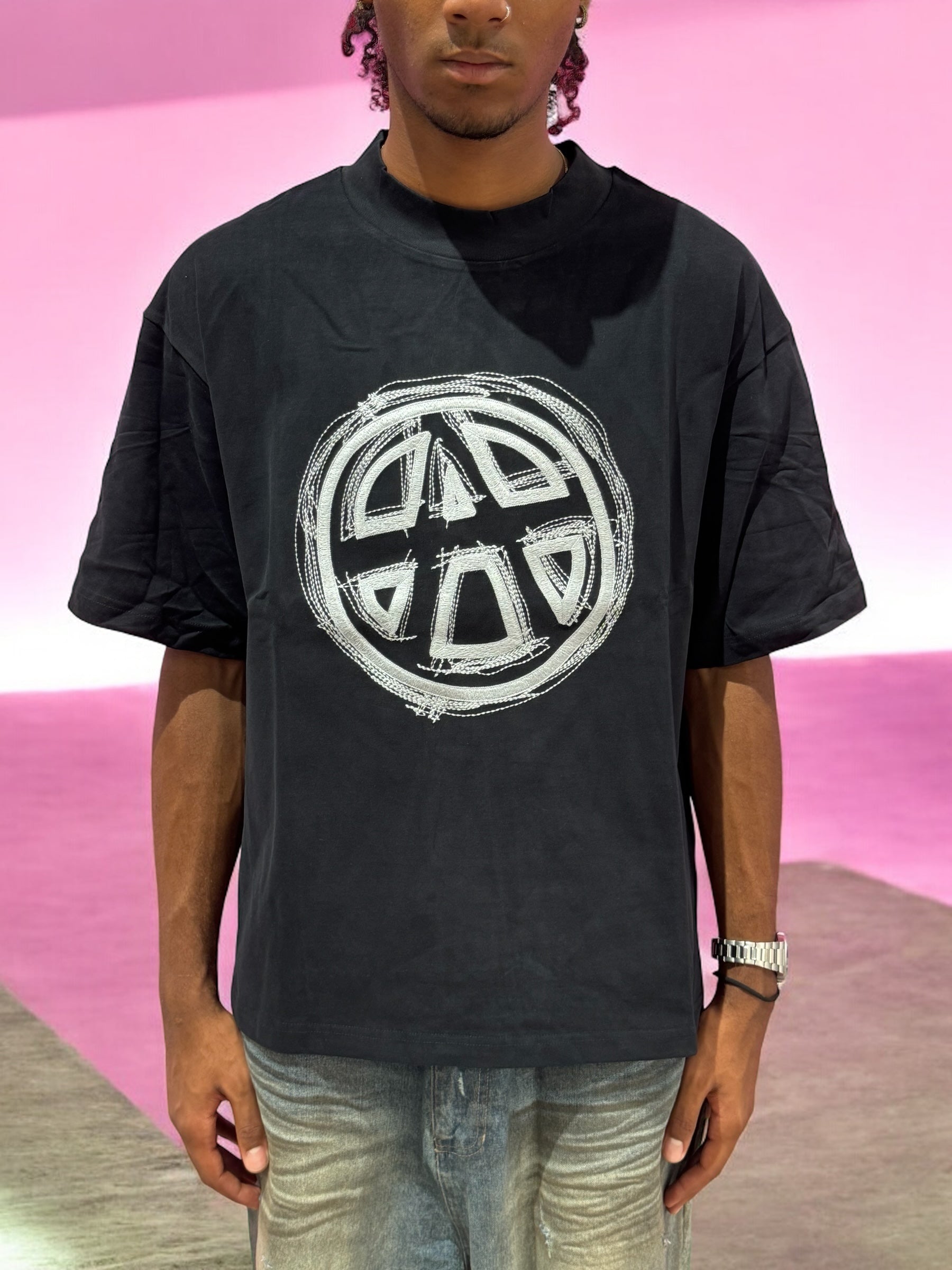 EMBLEM T-SHIRT BLACK ACU
