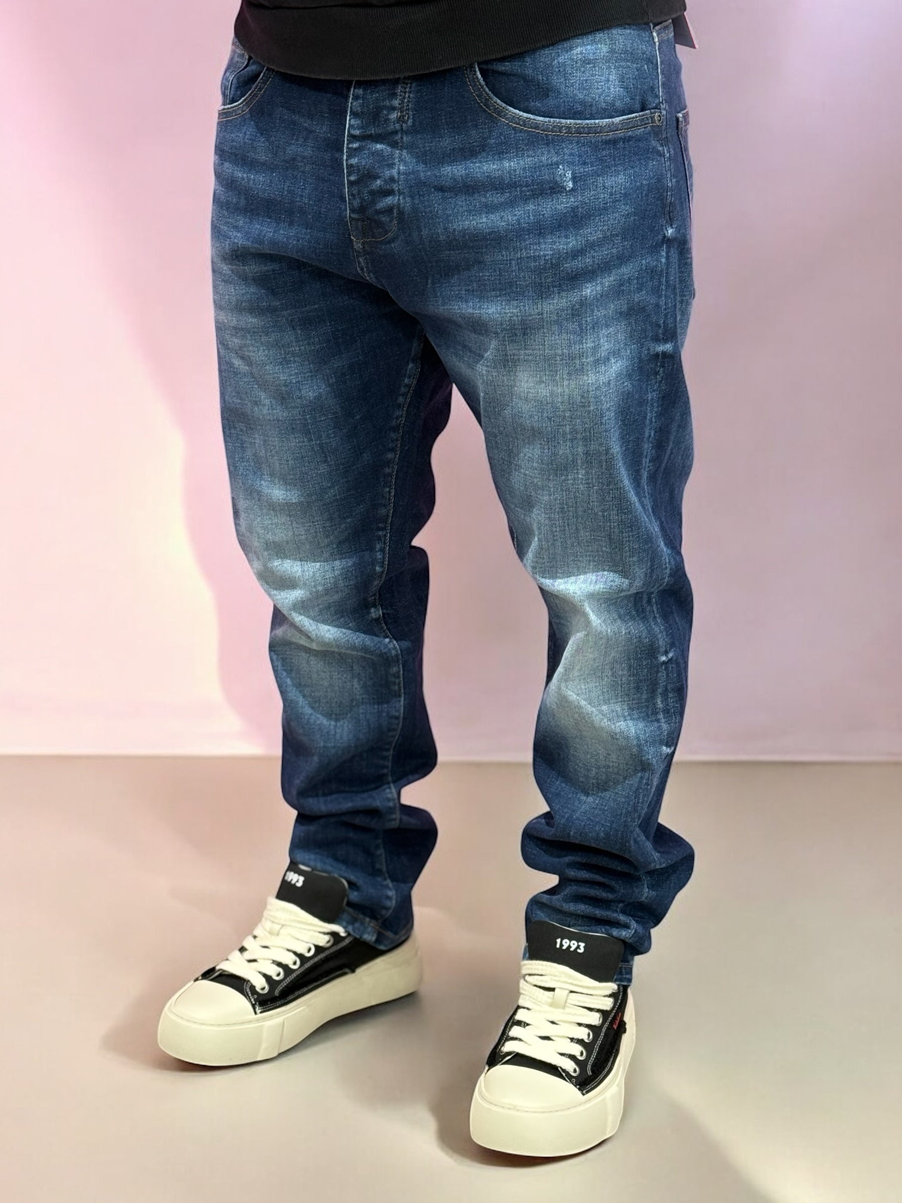 JEANS OVER D LAV.SCURO OVER/D