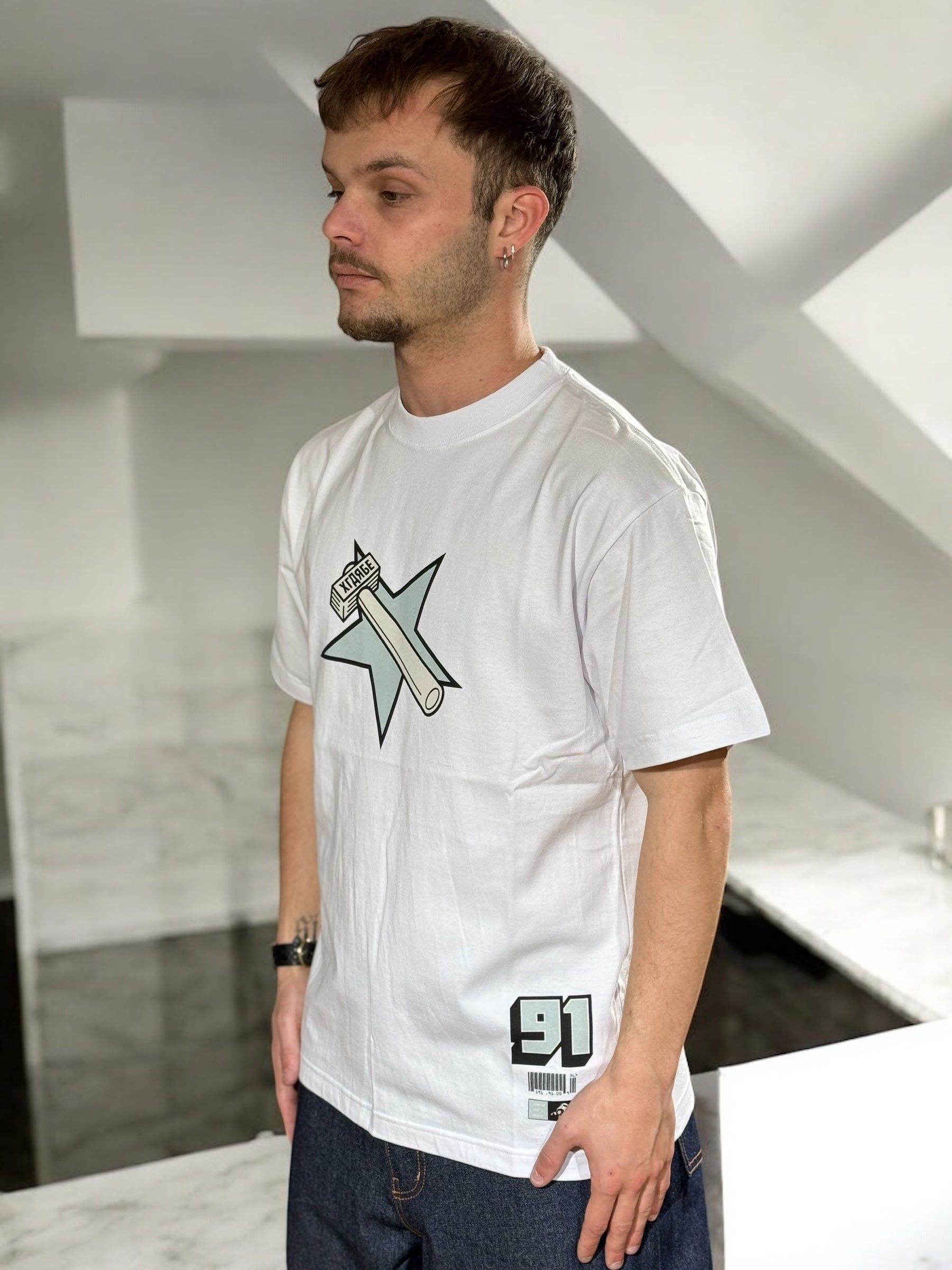 Intl Style S/S Tee XLARGE WHITE
