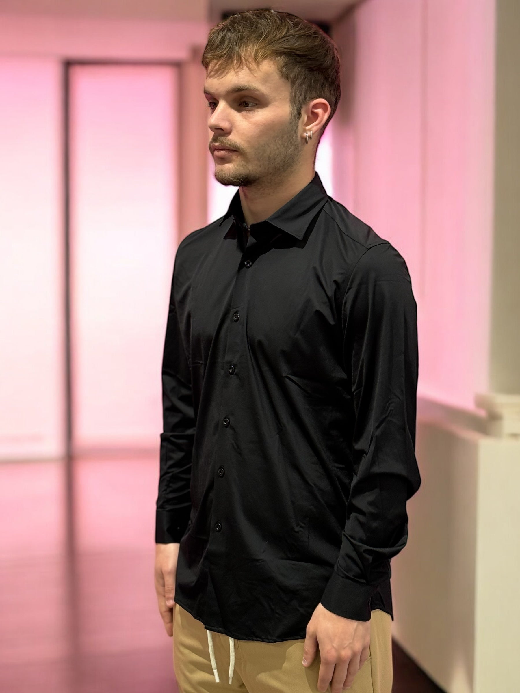 CAMICIA BLACK OVER/D