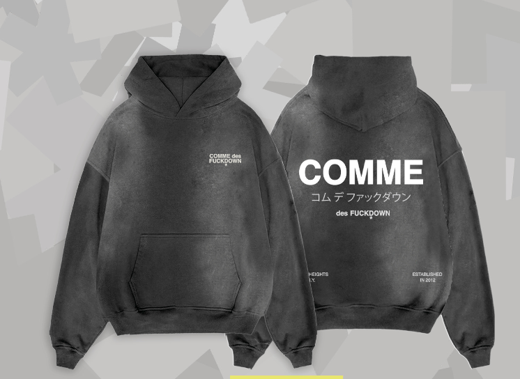 HOODIE STONEWASHED CDF