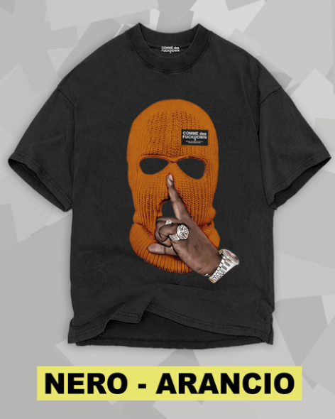 TEE BALACLAVA BLCK ORANGE
