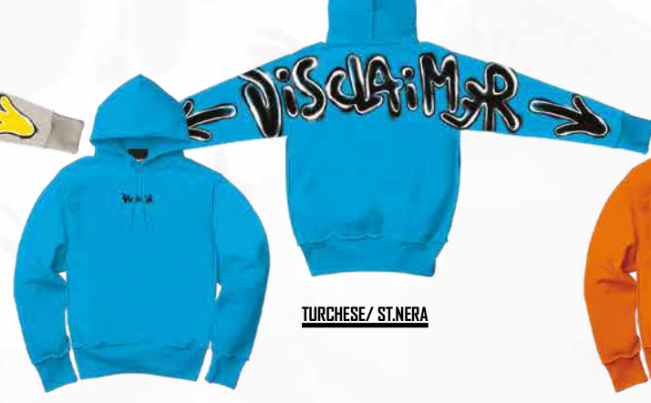 HOODIE BLUE DISCLAIMER