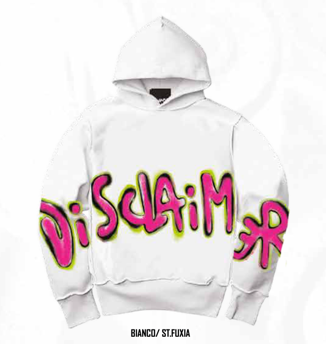HOODIE DISCLAIMER PINK / FLUO