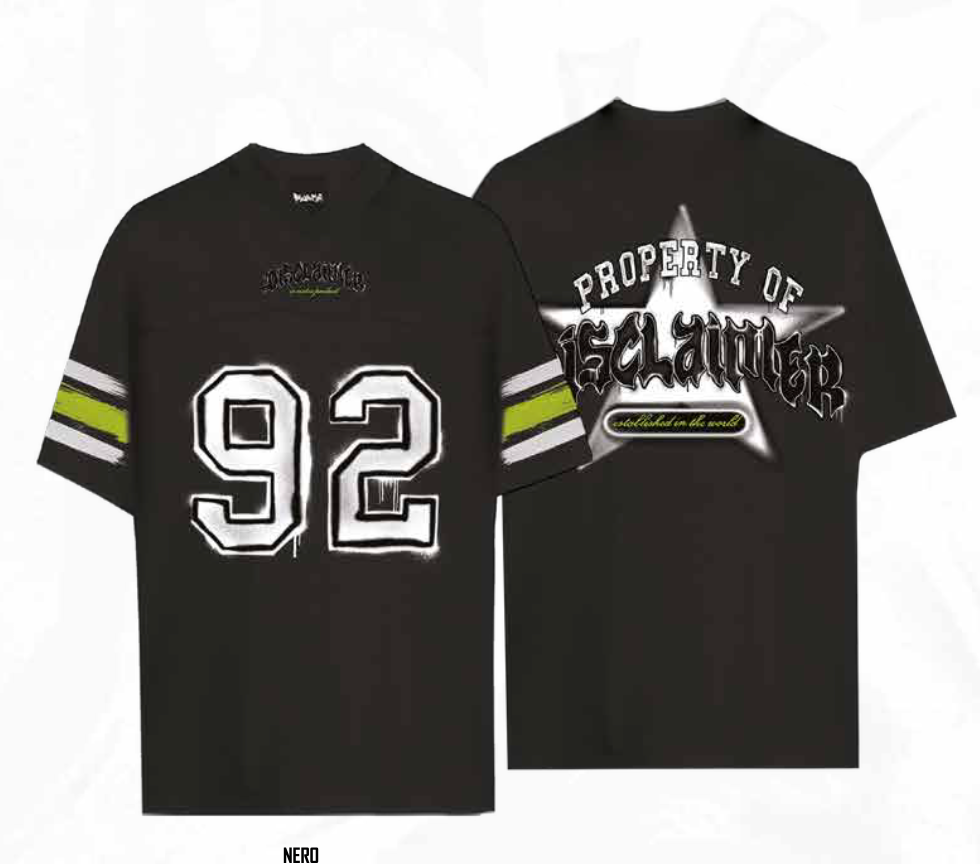 TEE DISCLAIMER JERSEY FLUO
