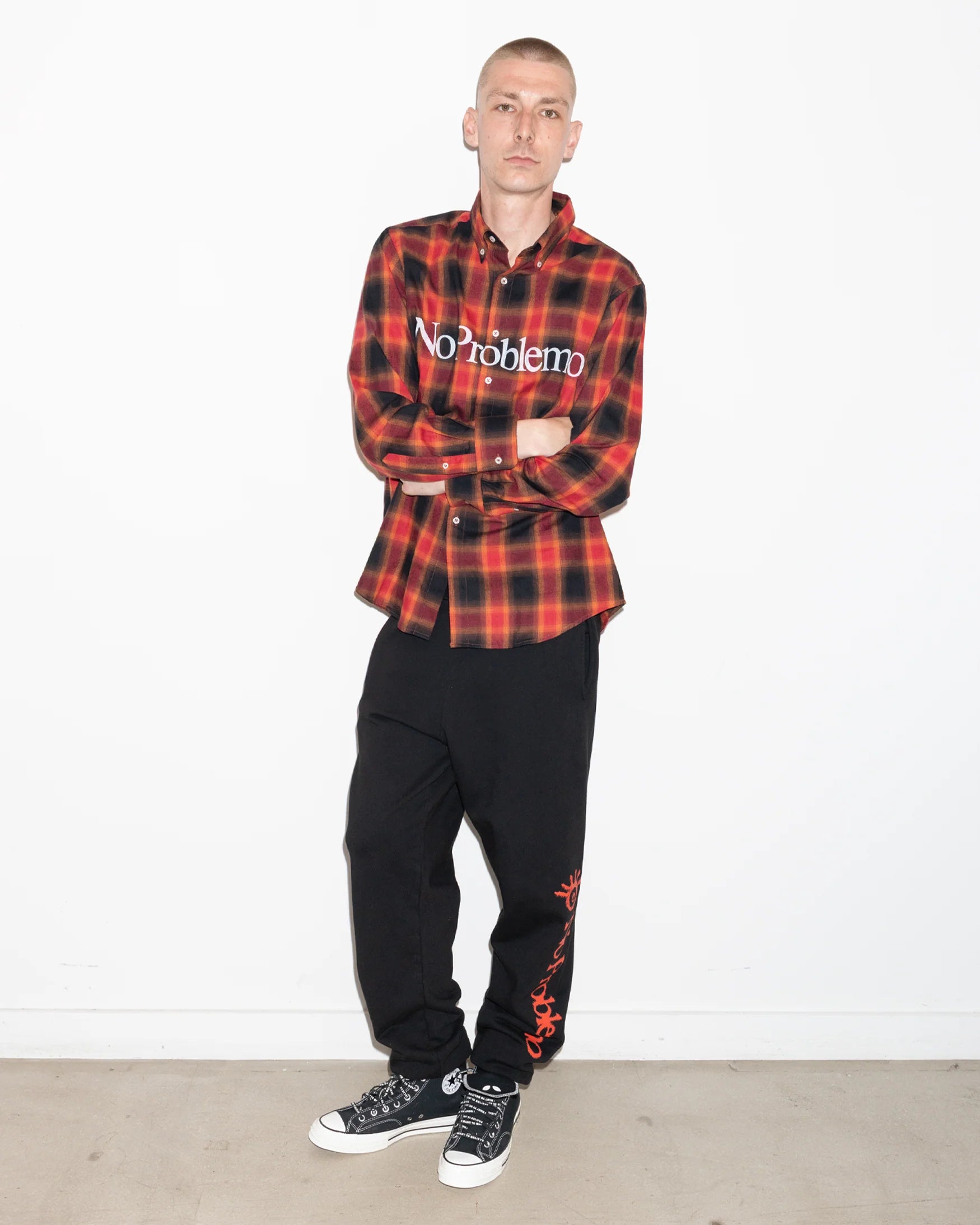 NO PROBLEMO PLAID LS SHIRT
