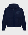 COLLEGE DAYS ZIP-HOODIE | DEEP BLUE