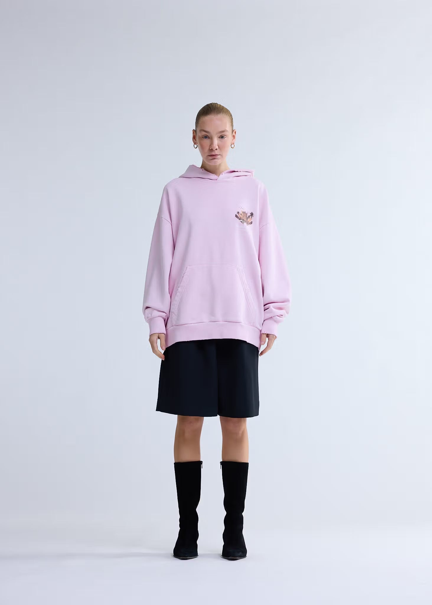 TROPICAL HOODIE PINK LADY