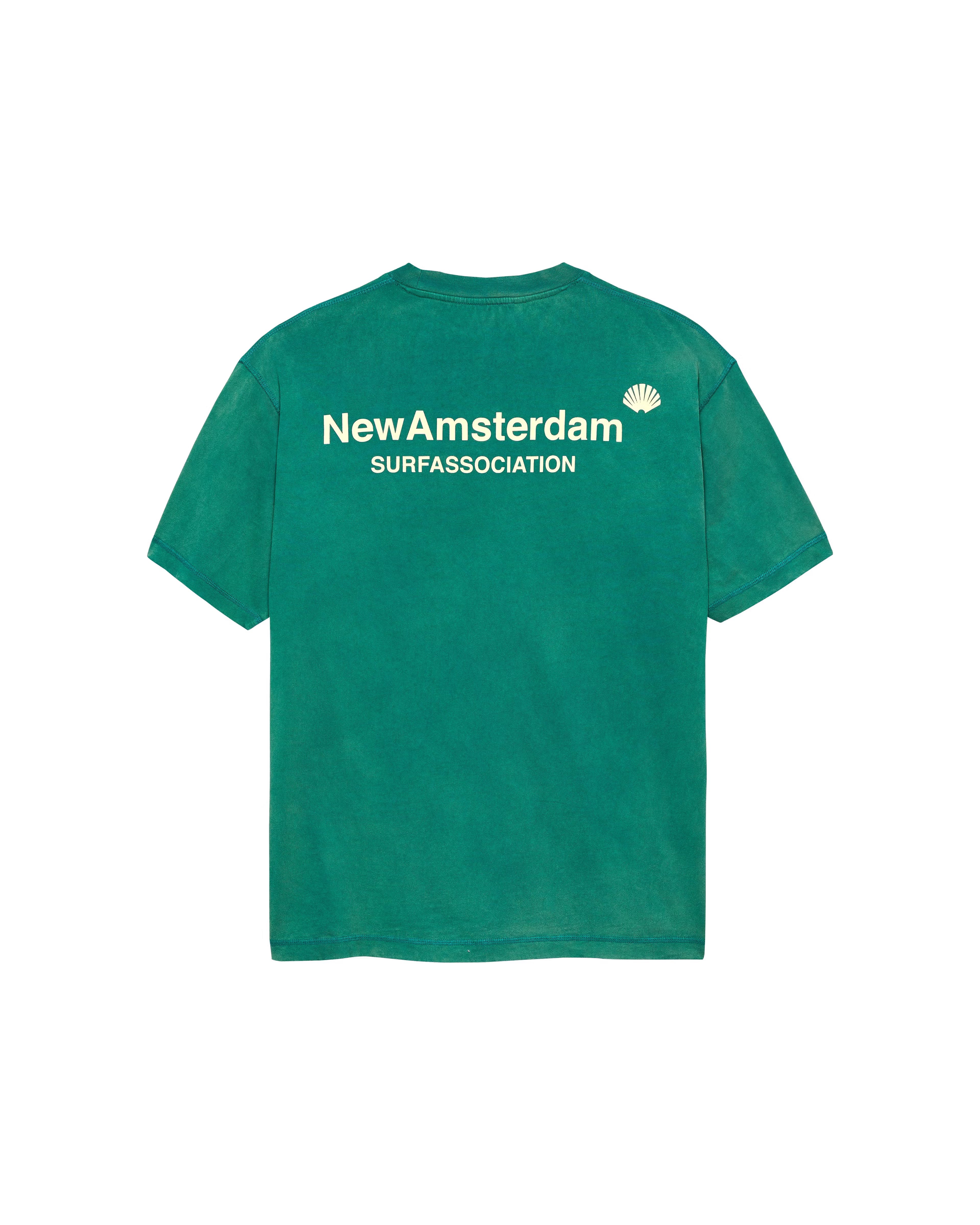 LOGO TEE SEA GREEN/BUTTER YELLOW