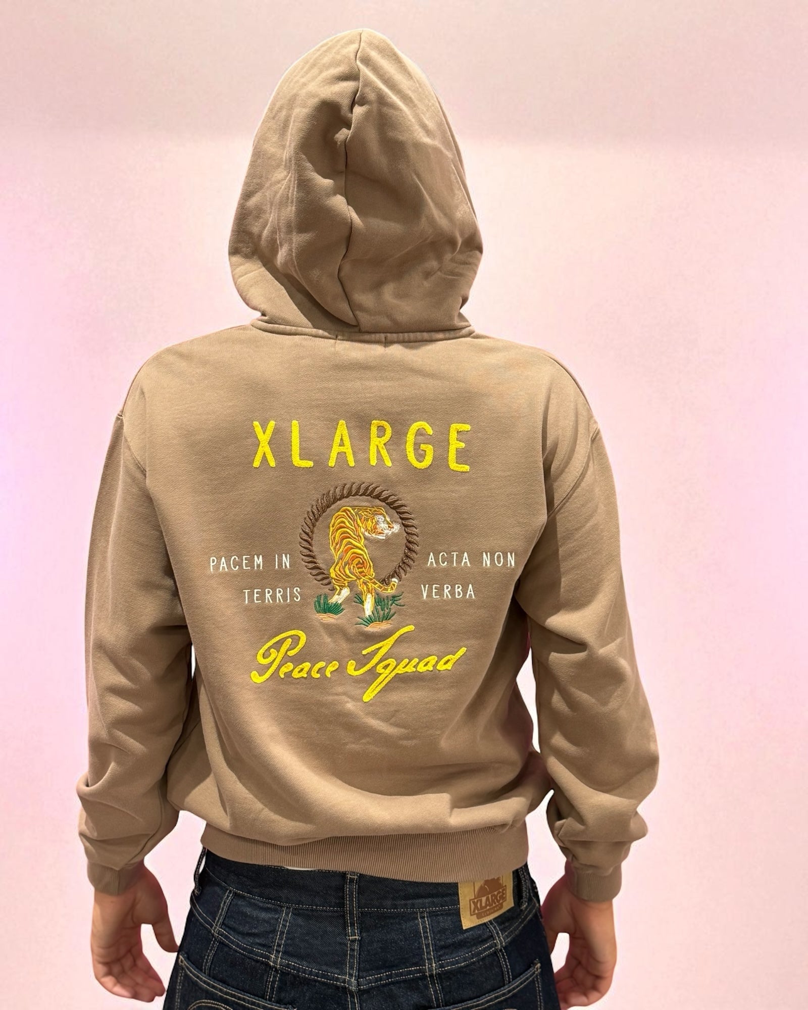 PEACE SQUAD ZIP HOODED SWEATSHIRT